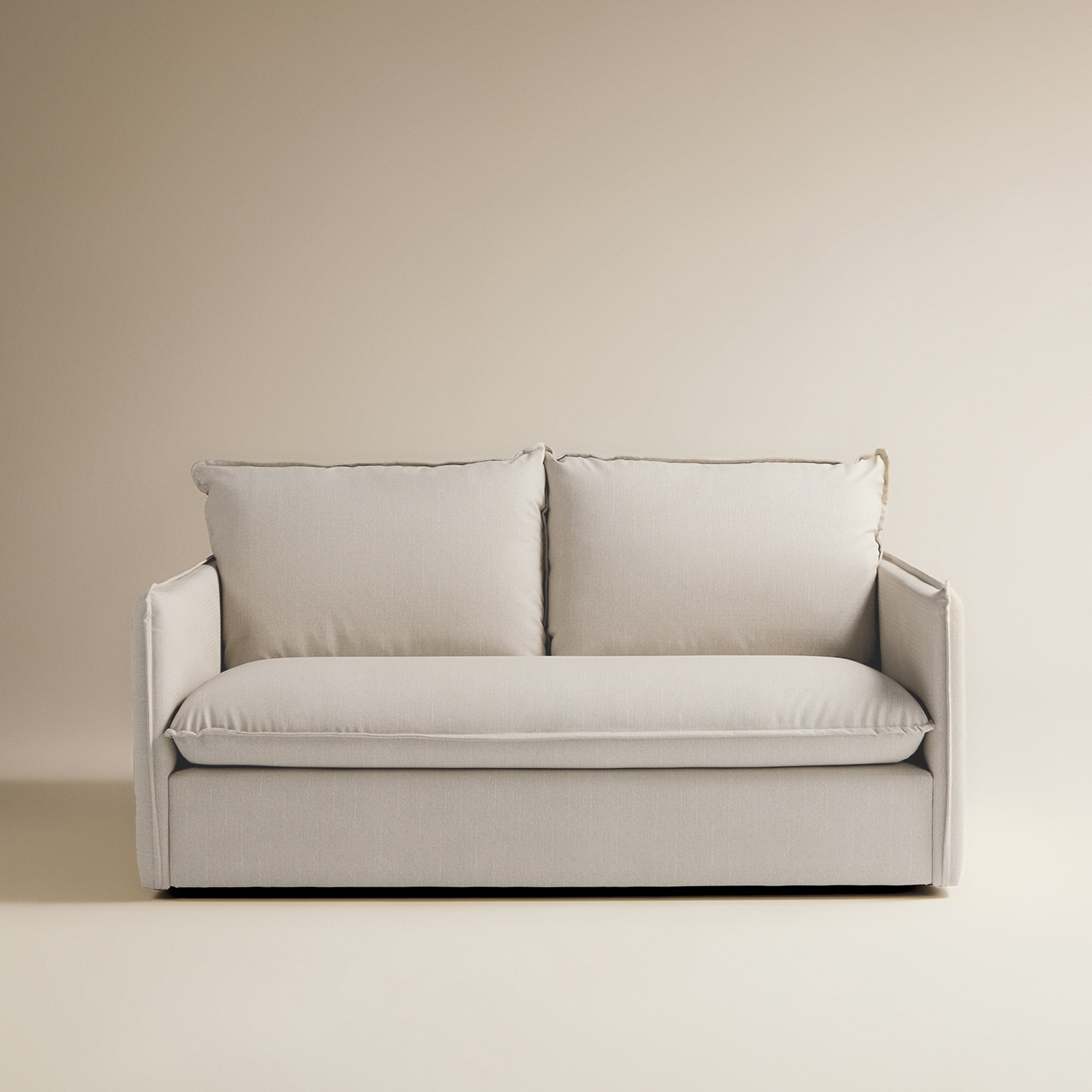 Sofá de jardín de 2 plazas con tejido impermeable Oasis - Crema Crema-1