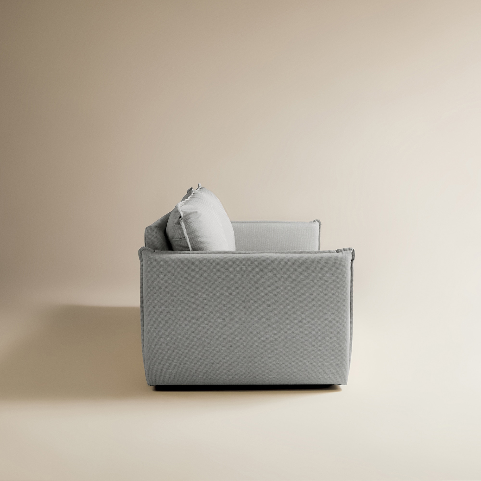 Sofá de jardín de 2 plazas con tejido impermeable Oasis - Gris Gris-3