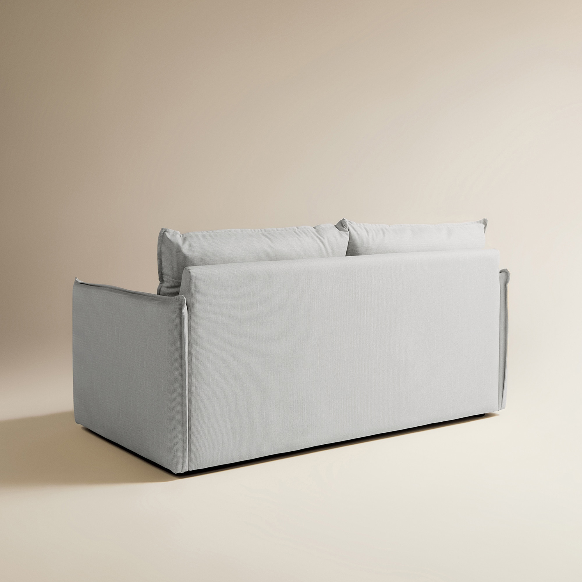 Sofá de jardín de 2 plazas con tejido impermeable Oasis - Gris Gris-4