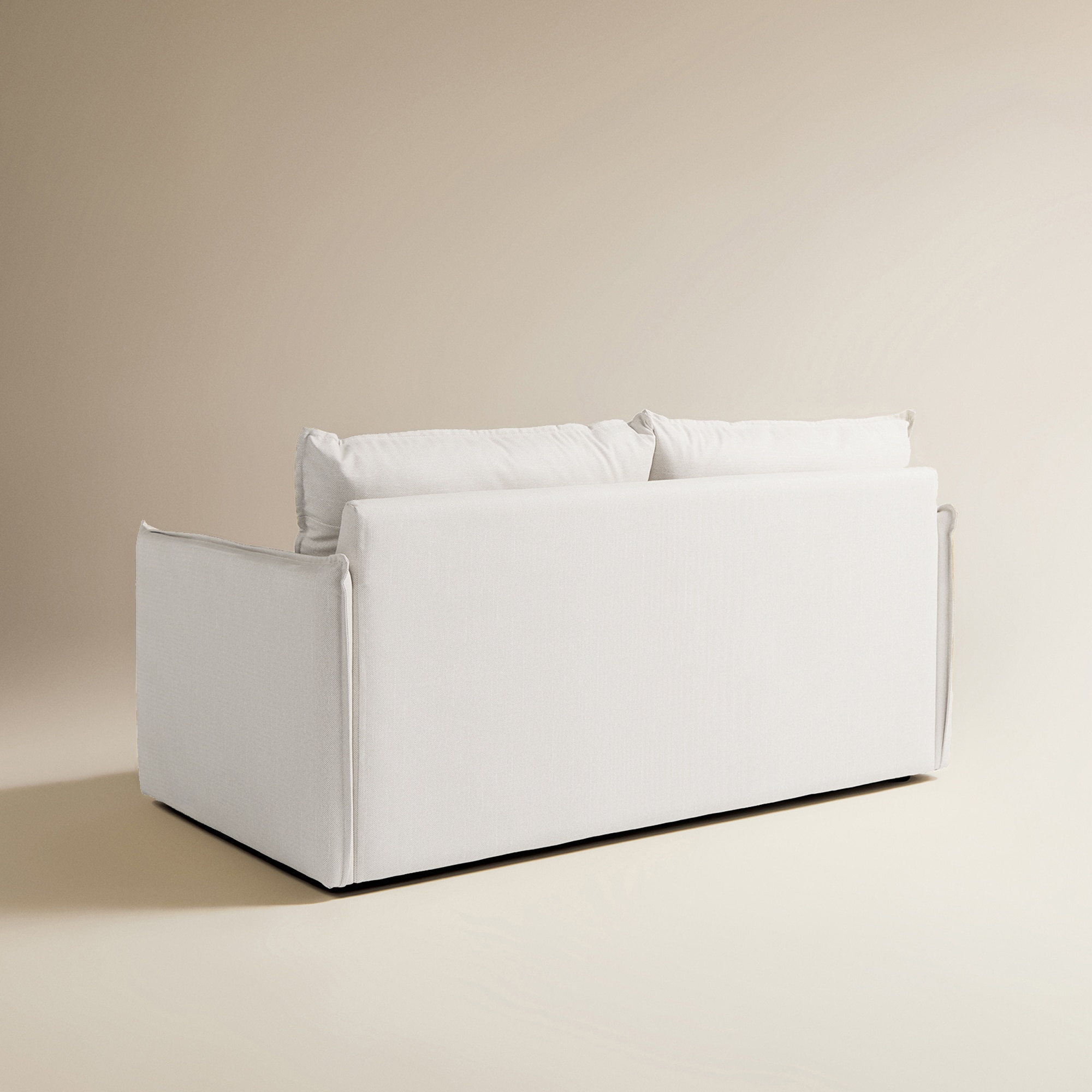 Sofá de jardín de 2 plazas con tejido impermeable Oasis - Blanco Blanco-5