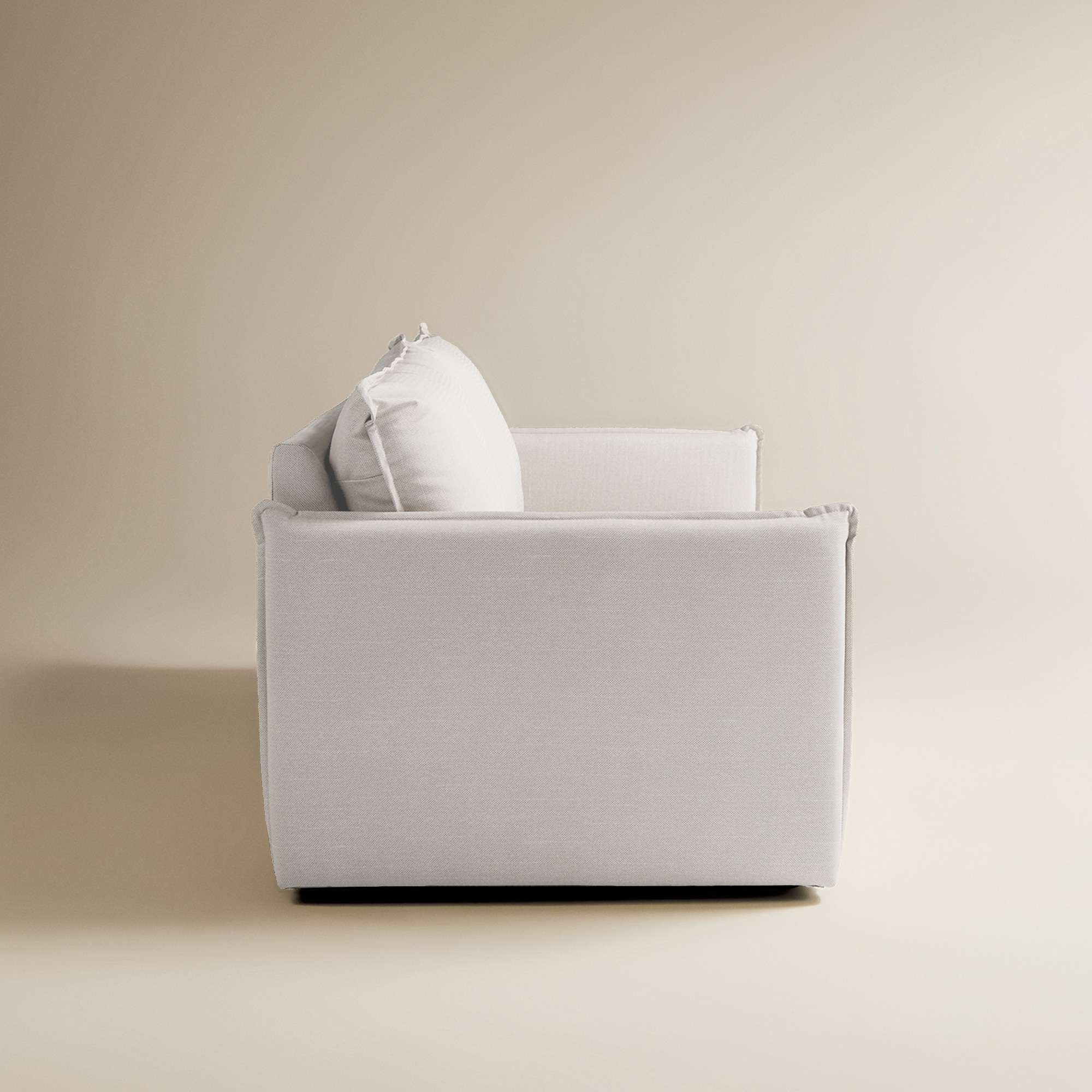 Sofá de Jardim de 4 Lugares com Tecido Impermeável Miami Branco-4
