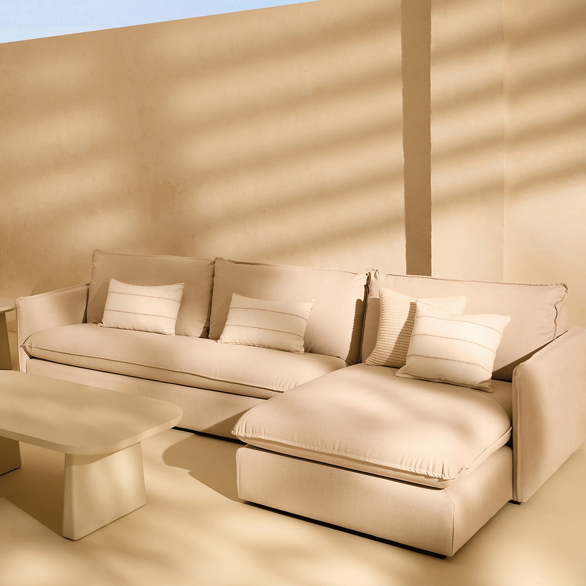 Imagem 0 de Sofá de Jardim de 3 Lugares com Tecido Impermeável Miami