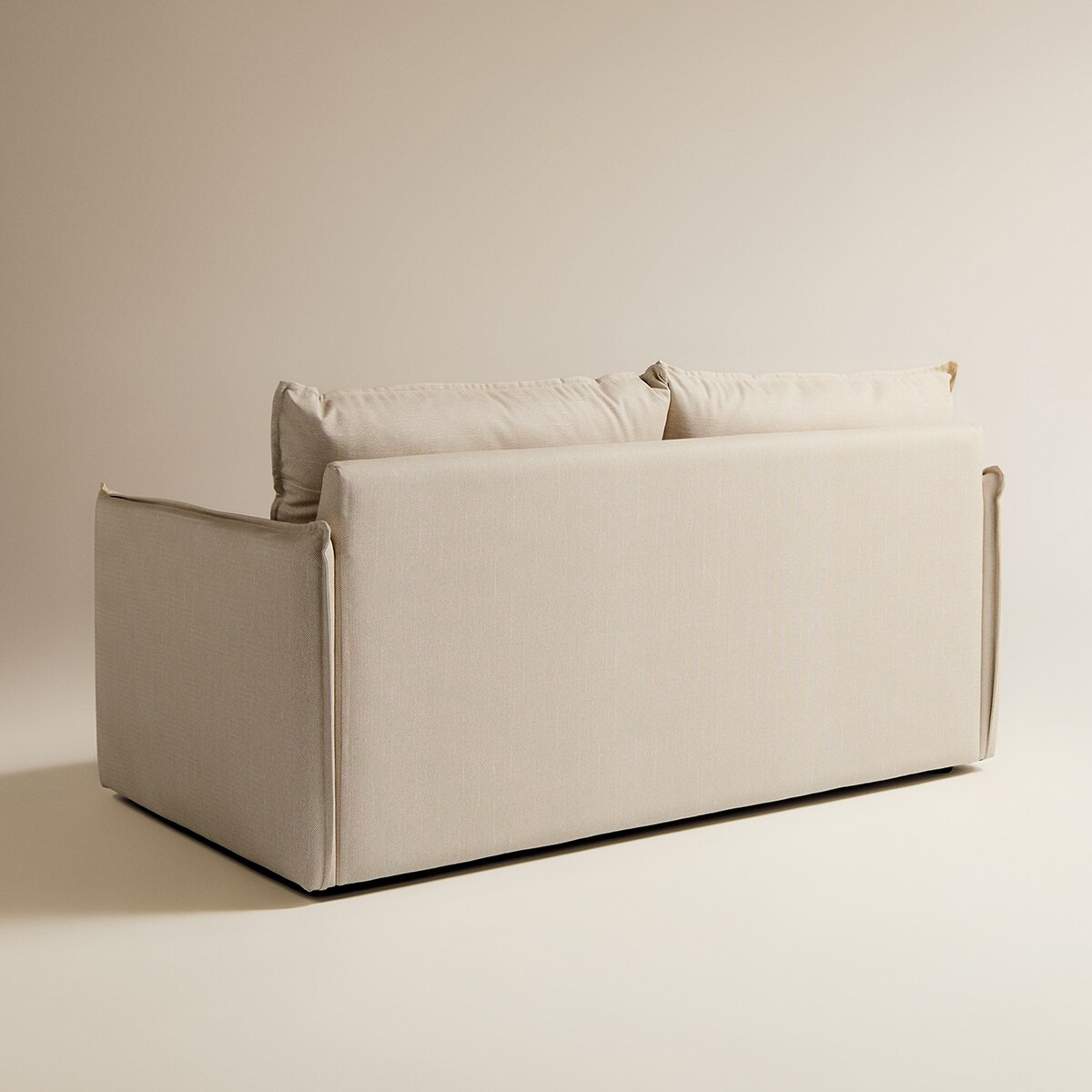 Sofá de Jardim de 3 Lugares com Tecido Impermeável Miami Bege-4