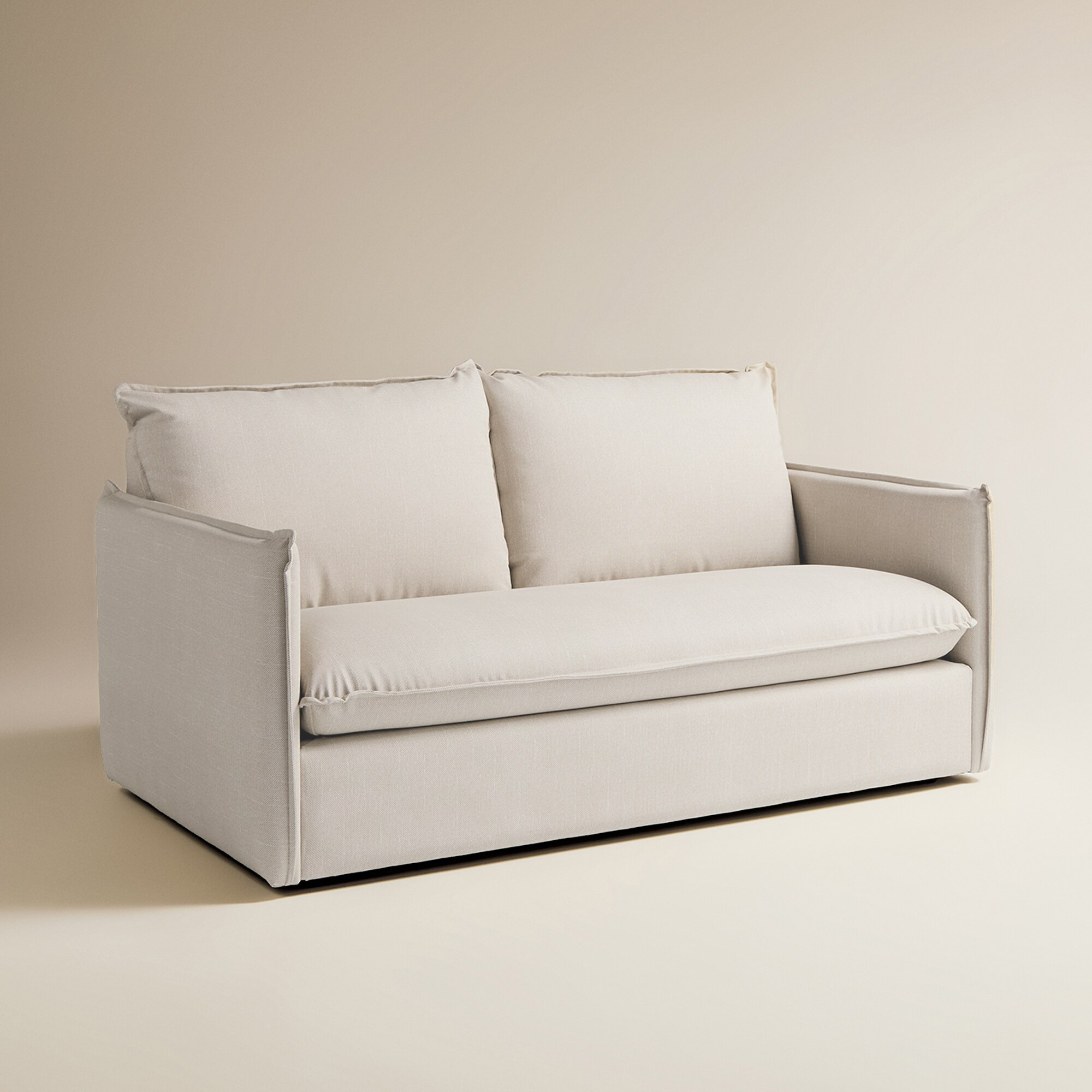 Sofá de jardín de 3 plazas con tejido impermeable Oasis El Corte Inglés - Crema Crema-3
