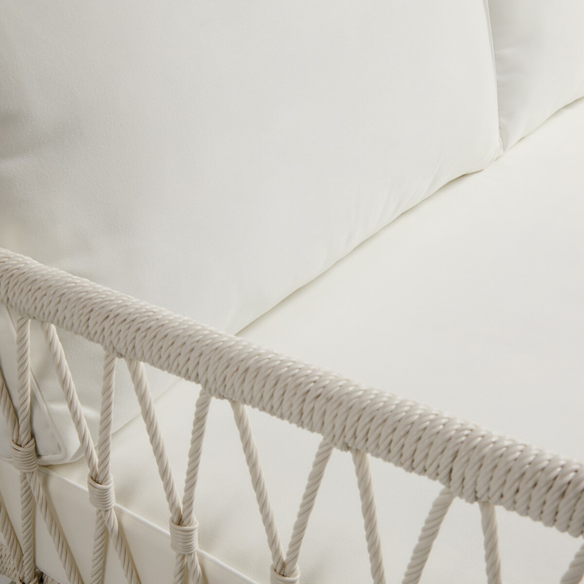 Sofá de jardín de 3 plazas Mónaco El Corte Inglés Blanco-5