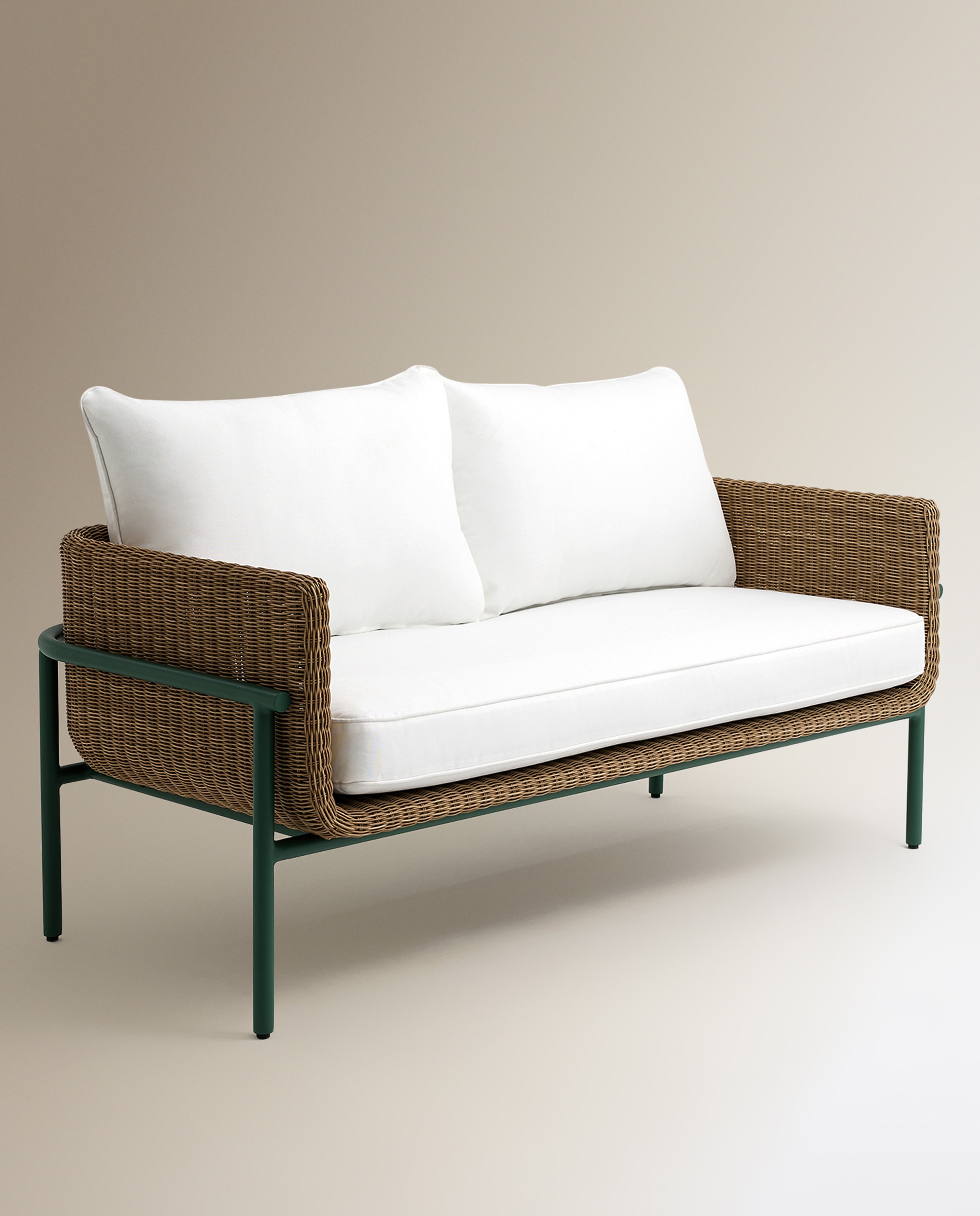 Sofá de Jardim de 2 Lugares Amsterdam Natural-2