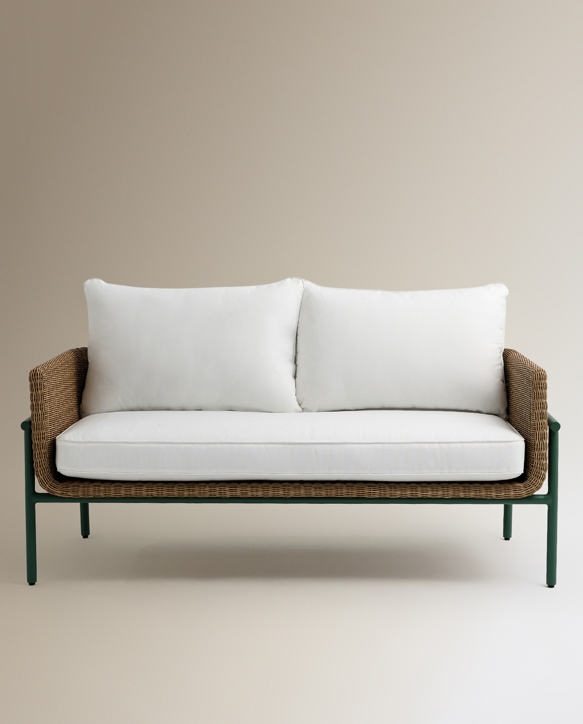 Sofá de Jardim de 2 Lugares Amsterdam Natural-3