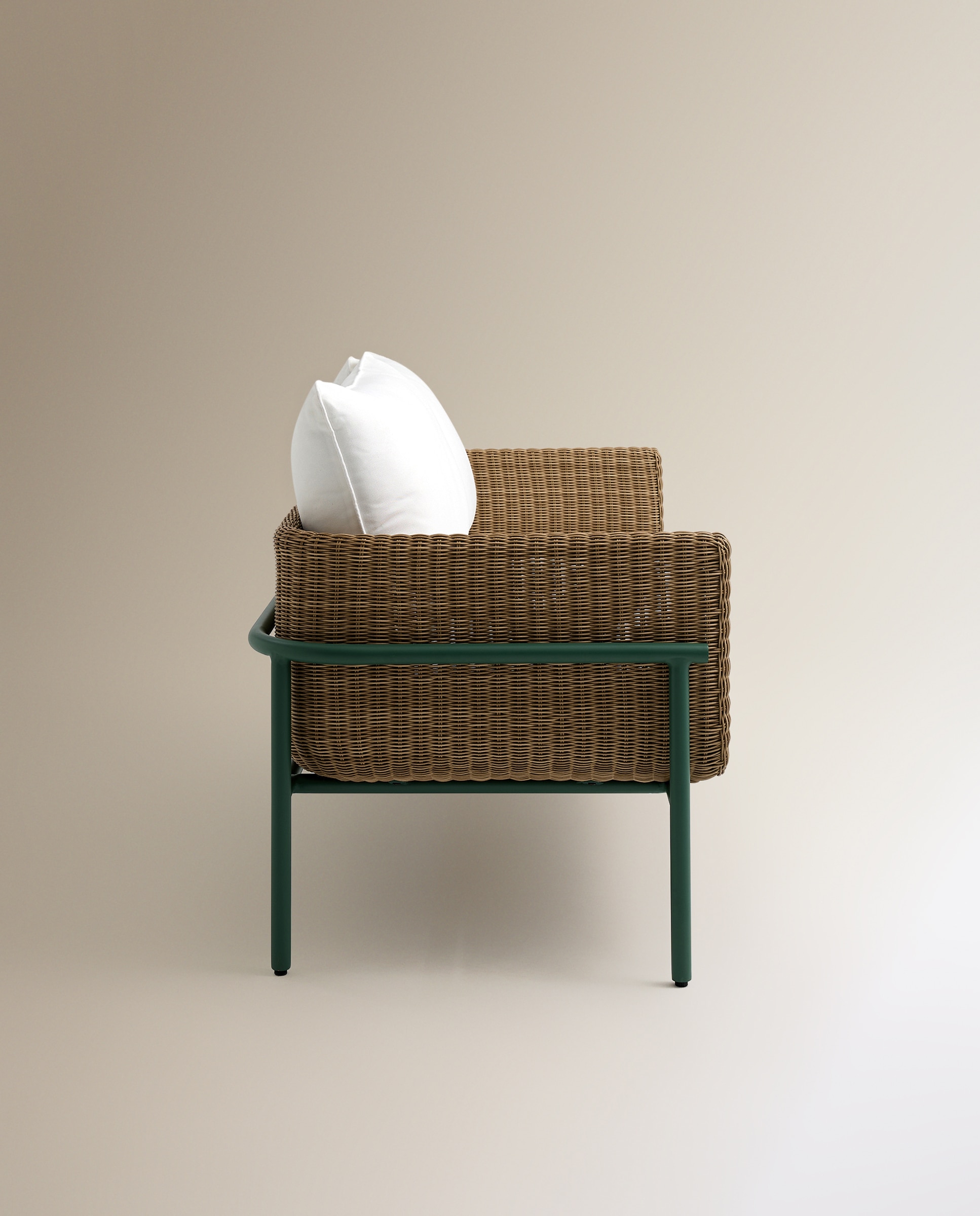 Sofá de Jardim de 2 Lugares Amsterdam Natural-4