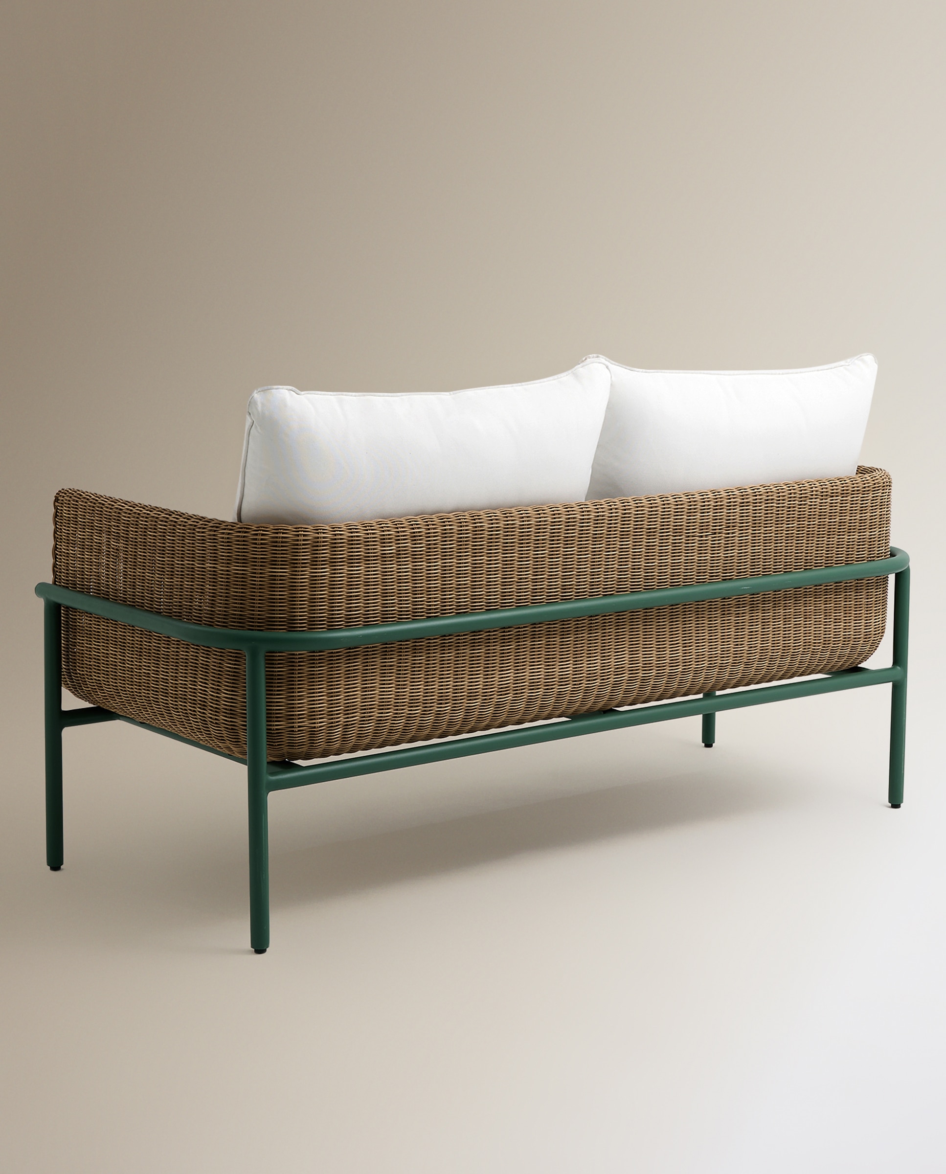 Sofá de Jardim de 2 Lugares Amsterdam Natural-5