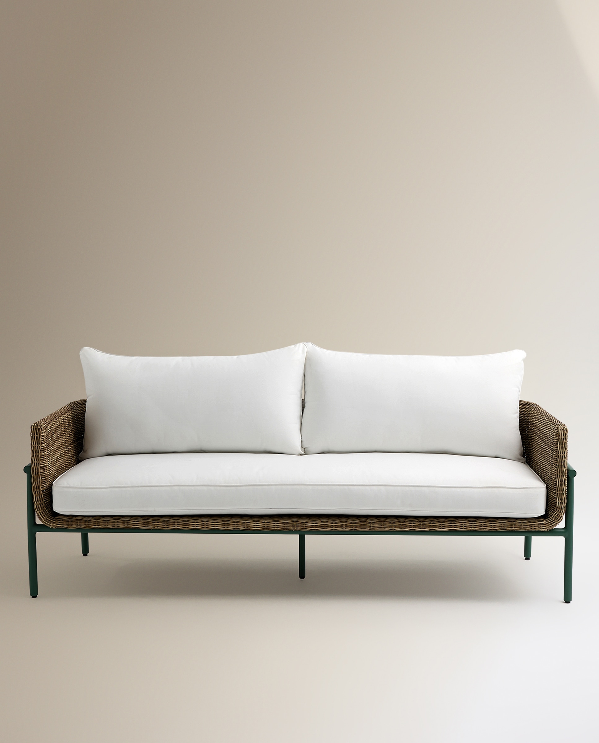 Sofá de Jardim de 3 Lugares Amsterdam Natural-3