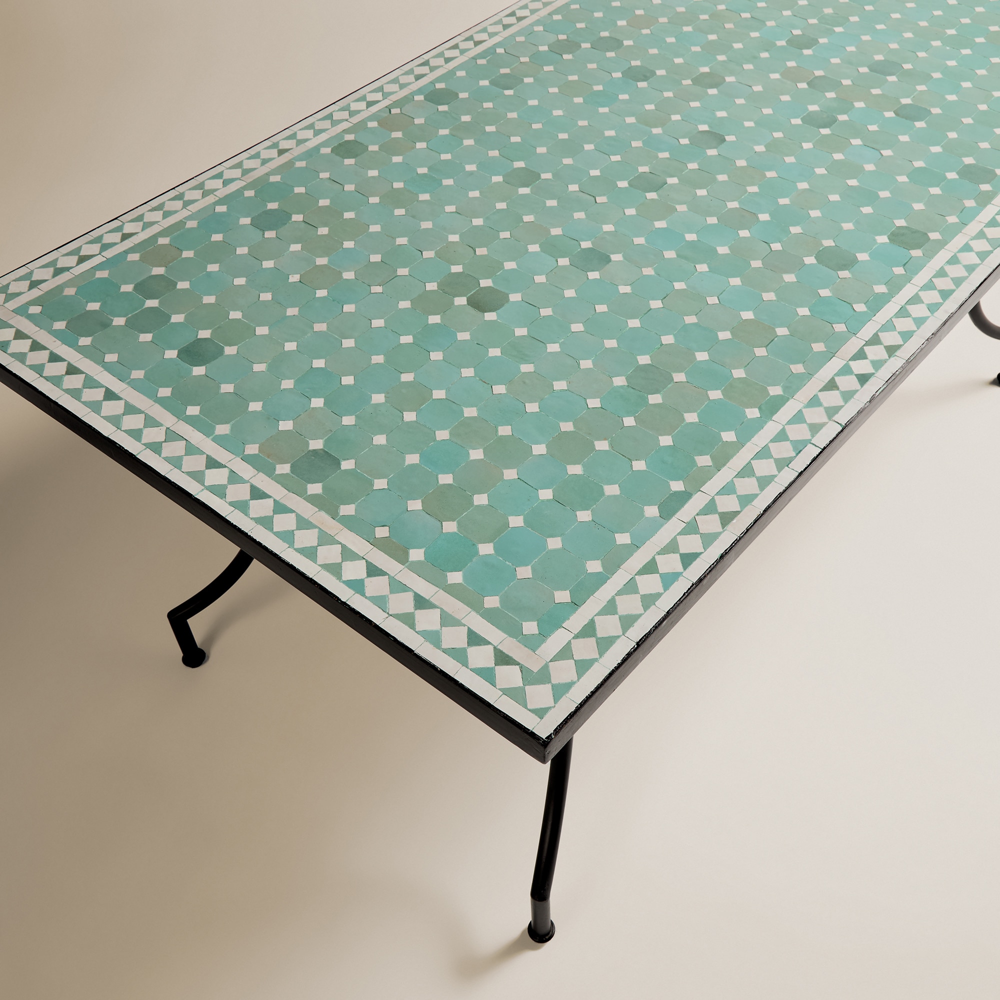 Mesa de jardín mosaico Córdoba - Turquesa Turquesa-5