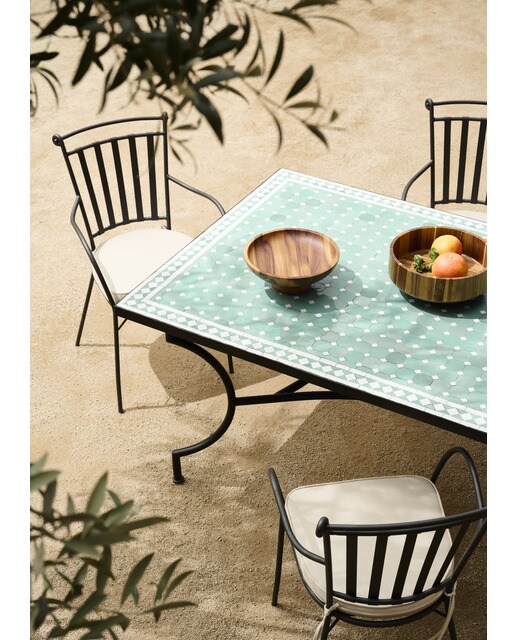Mesa de jardín mosaico Córdoba - Turquesa Turquesa-7