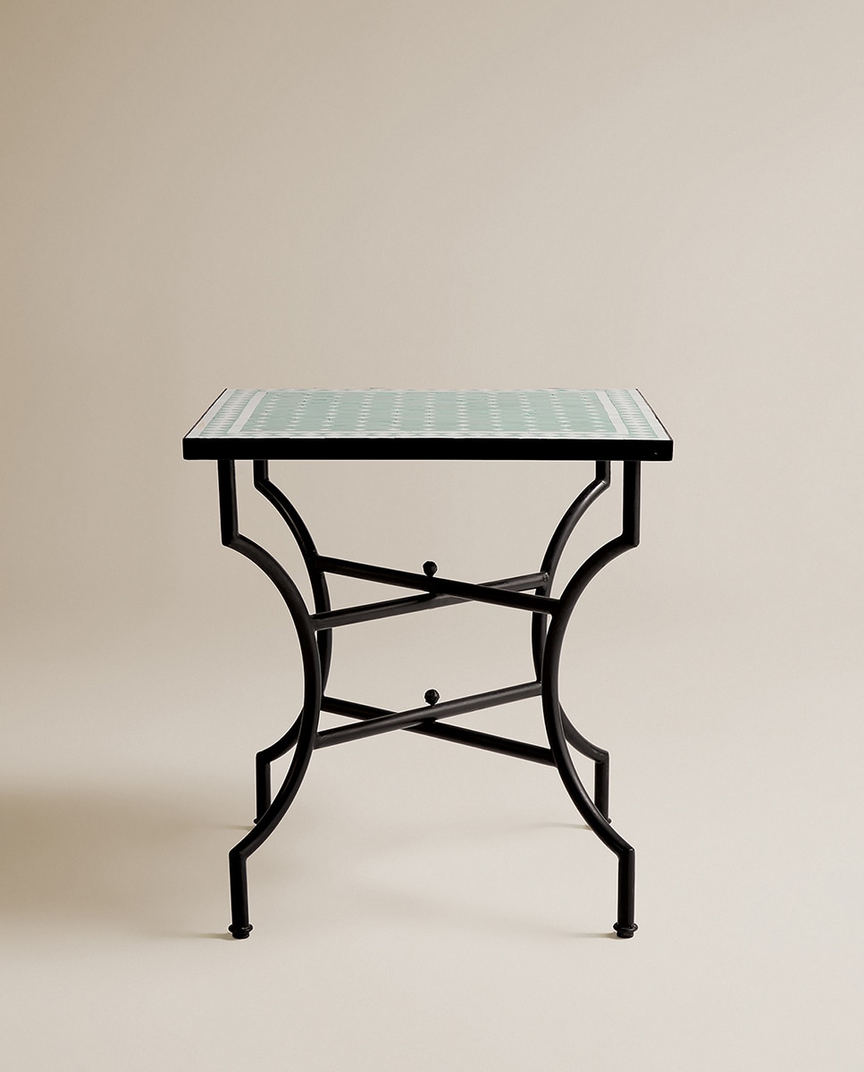 Mesa de Varanda Mosaico Córdoba Turquesa-2