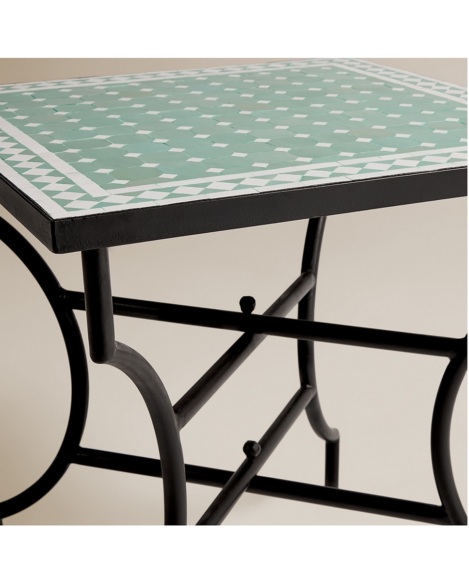 Mesa de Varanda Mosaico Córdoba Turquesa-3