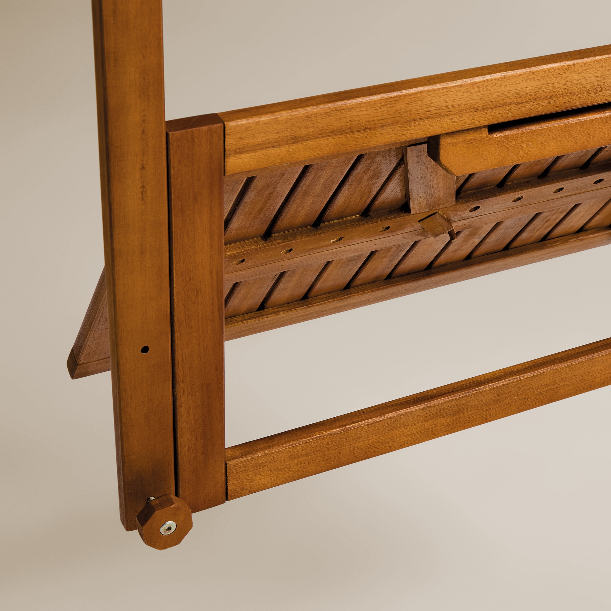 Mesa Dobrável de Varanda de Acácia Baiona Natural-5