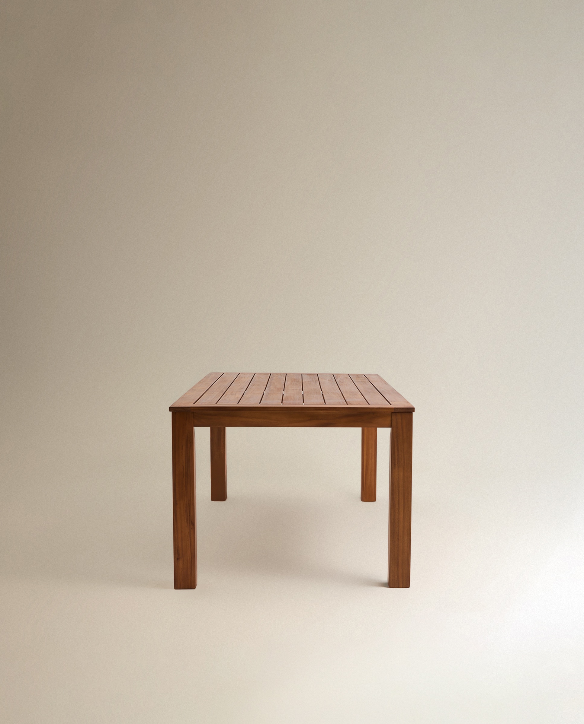 Mesa de jardín de madera de acacia Baiona Natural-4