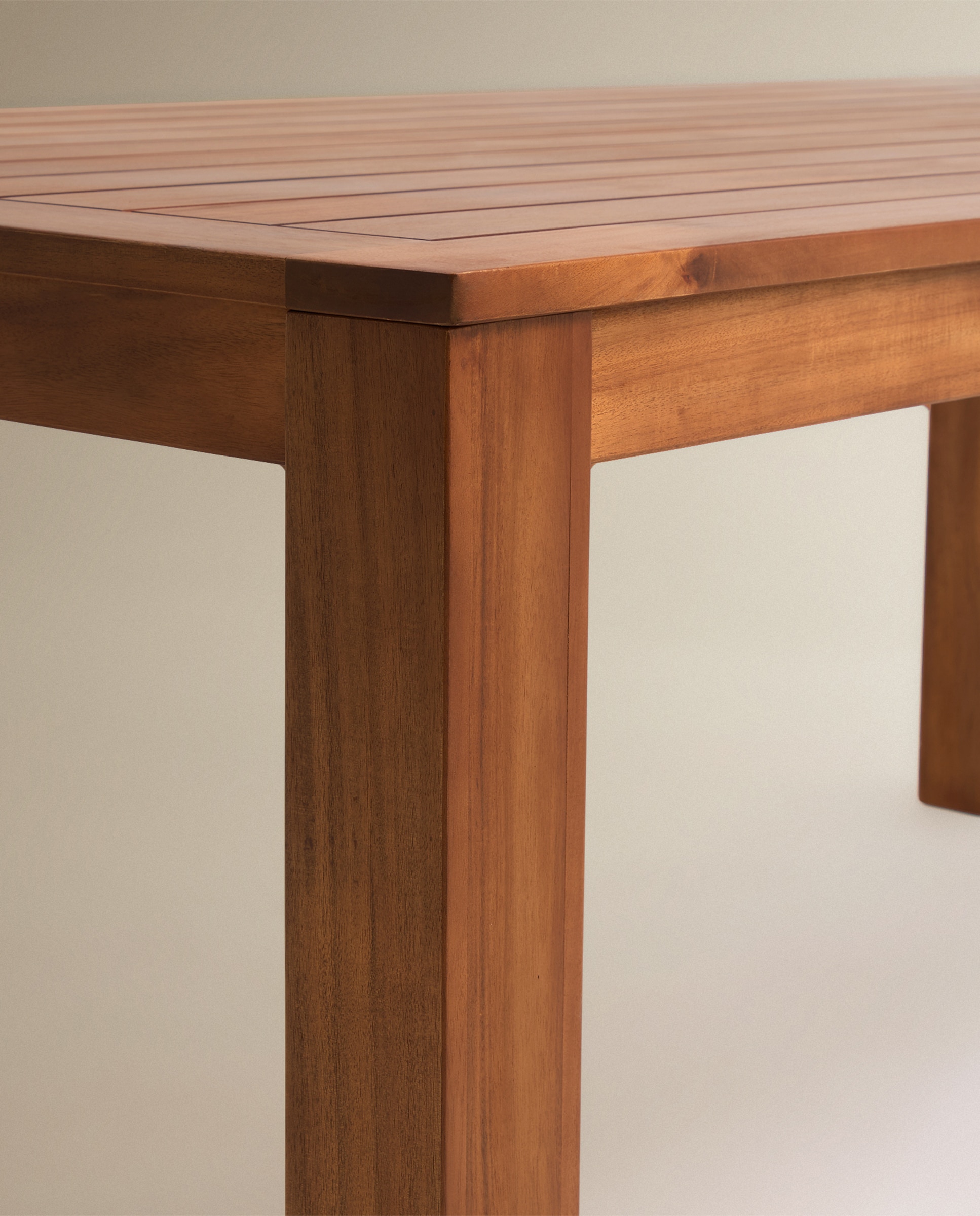 Mesa de jardín de madera de acacia Baiona Natural-5