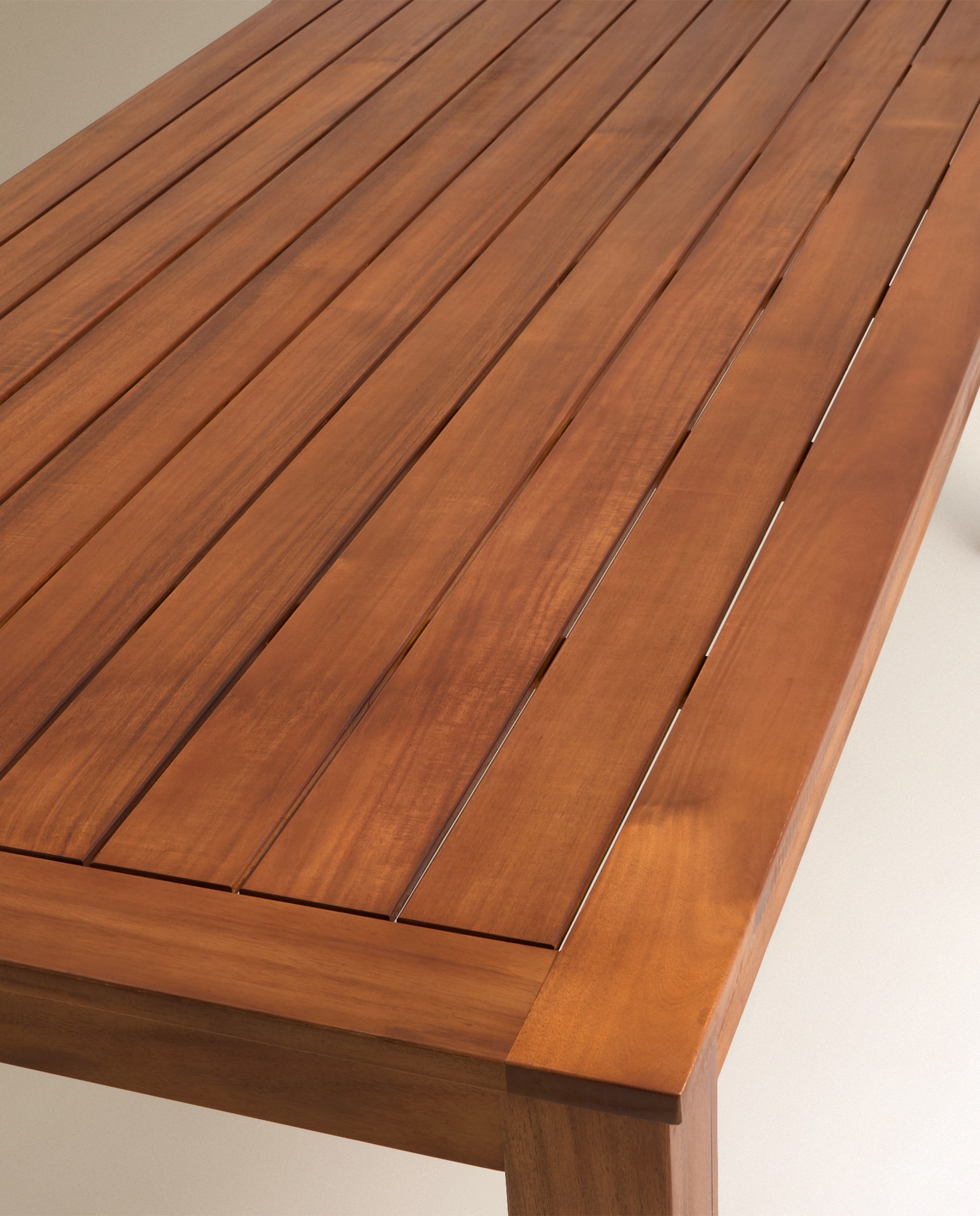 Mesa de jardín de madera de acacia Baiona Natural-6