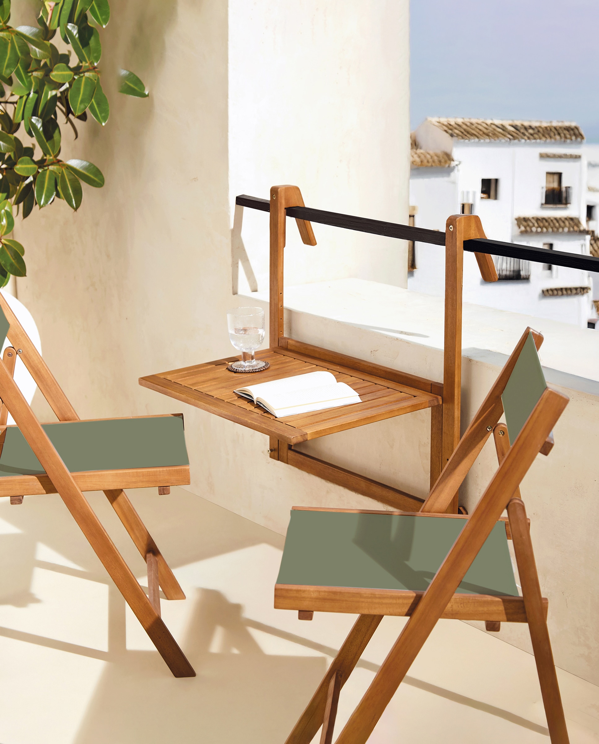 Coleção de varandas com mesa rebatível Baiona 2