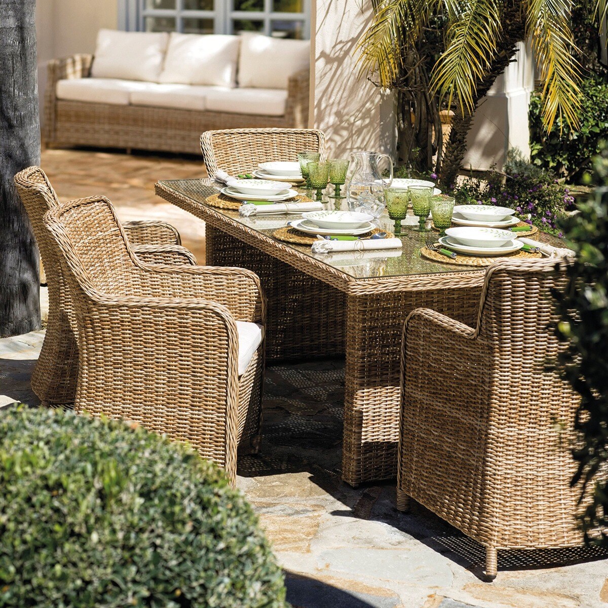 Mesa de jardim Le Mans El Corte Inglés Natural-4