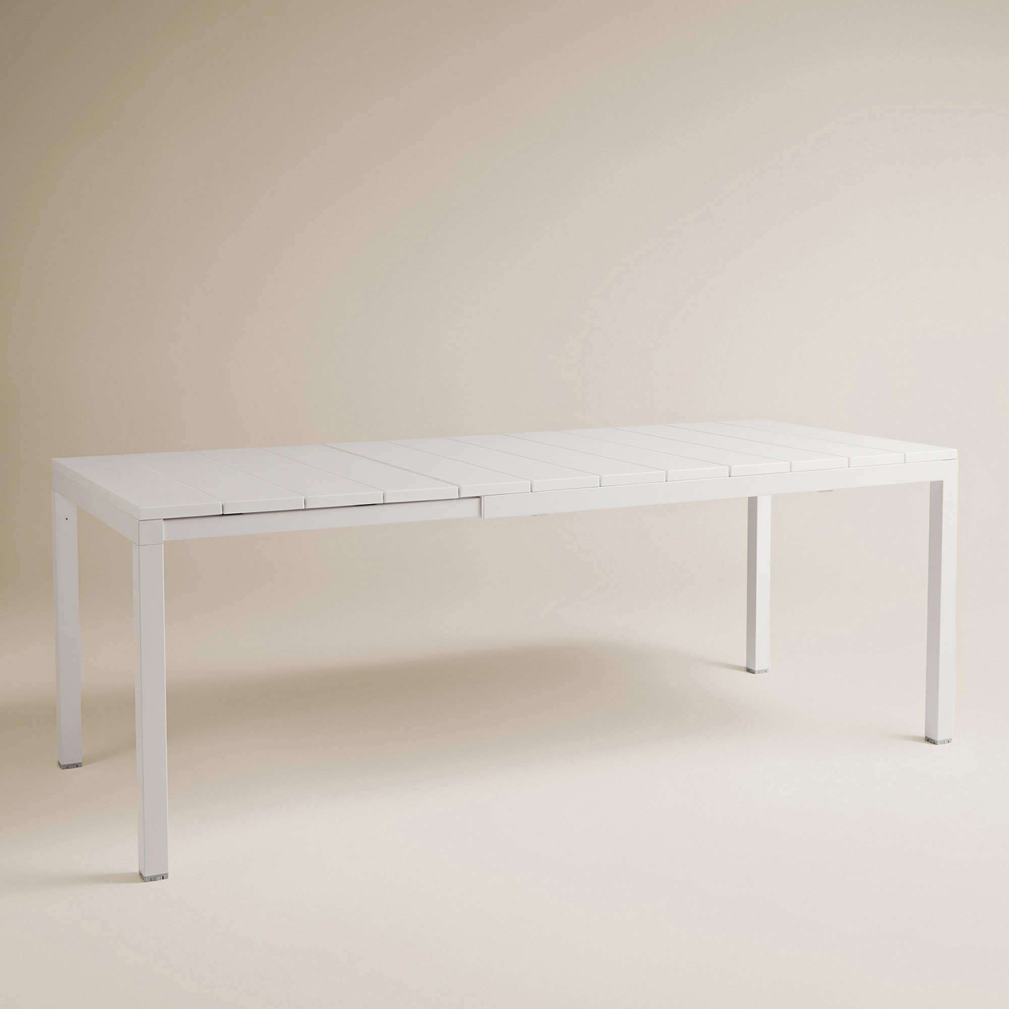 Mesa de jardim extensível Rio Nardi Branco-2