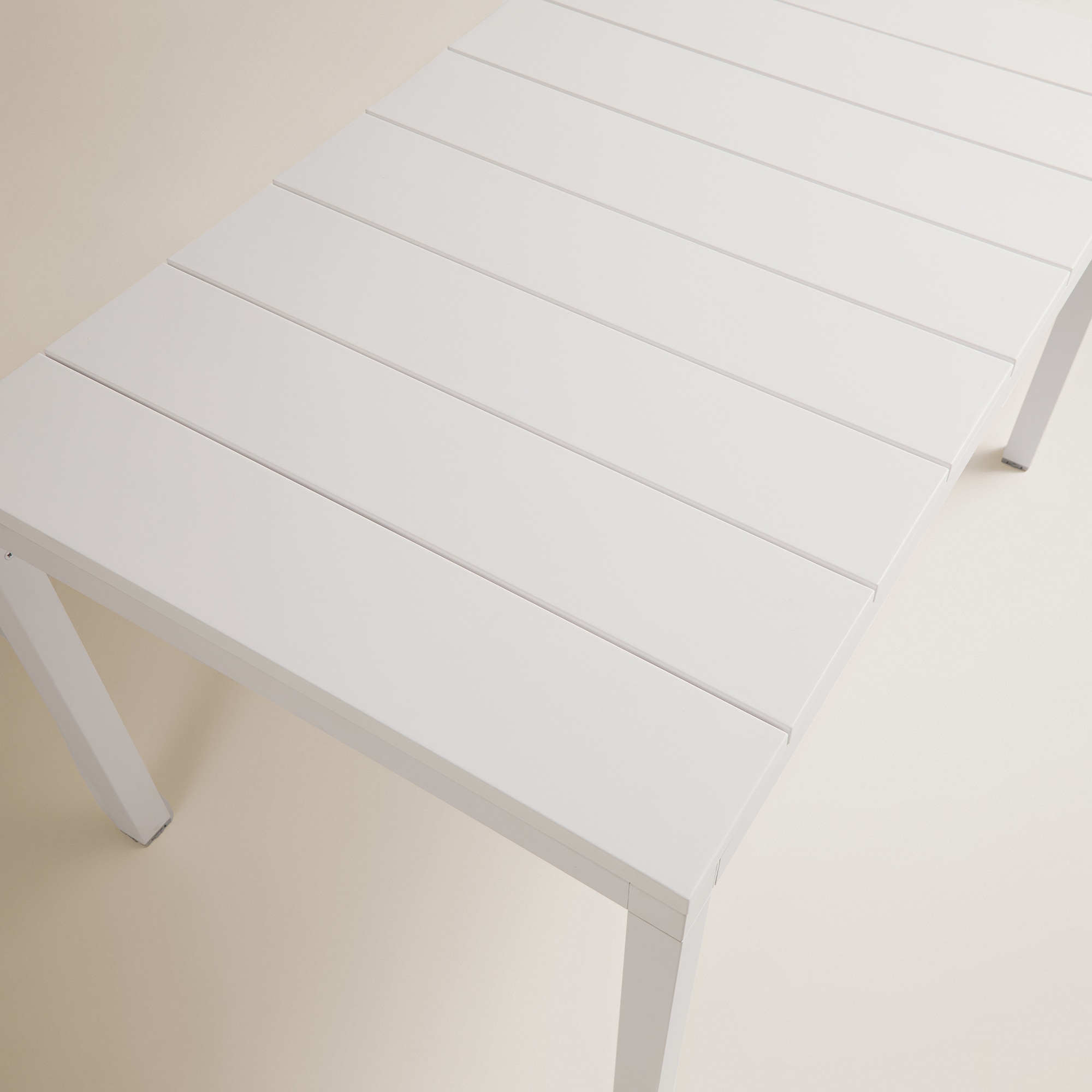 Mesa de jardim extensível Rio Nardi Branco-5