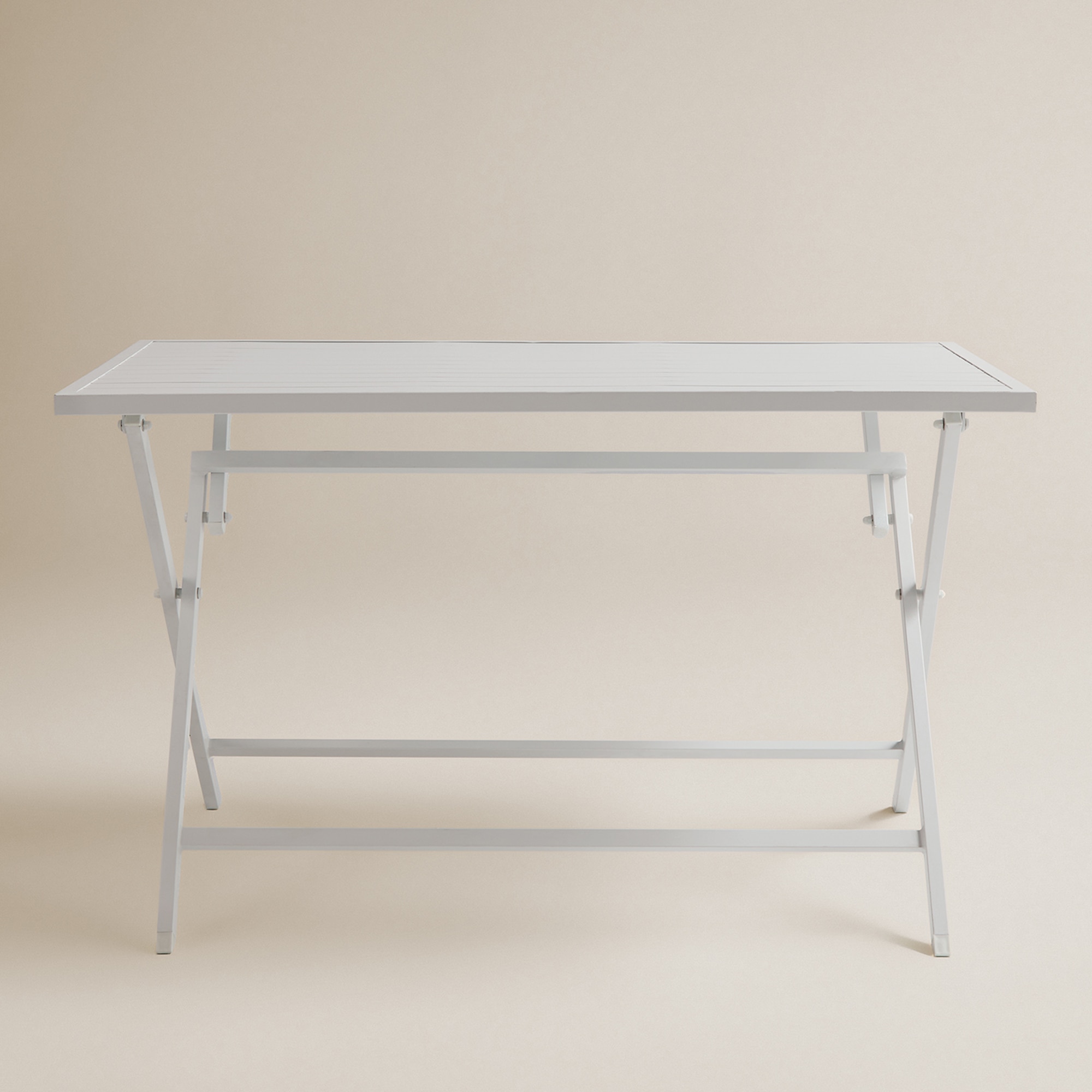 Mesa de Varanda Dobrável Retangular Atlanta Branco-2