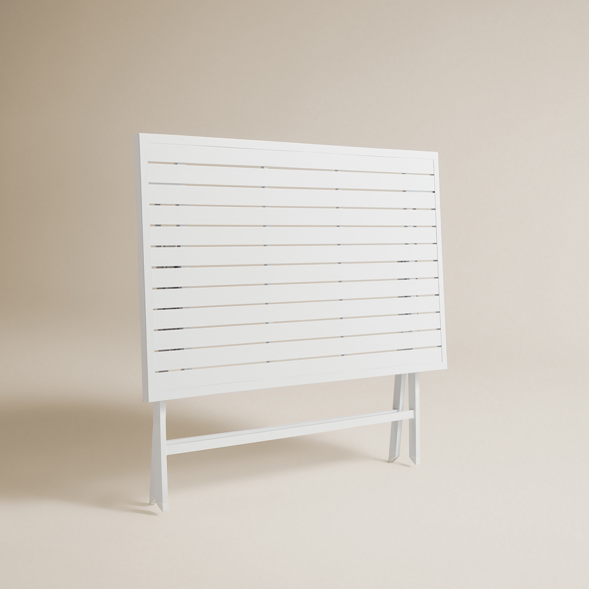 Mesa de Varanda Dobrável Retangular Atlanta Branco-6