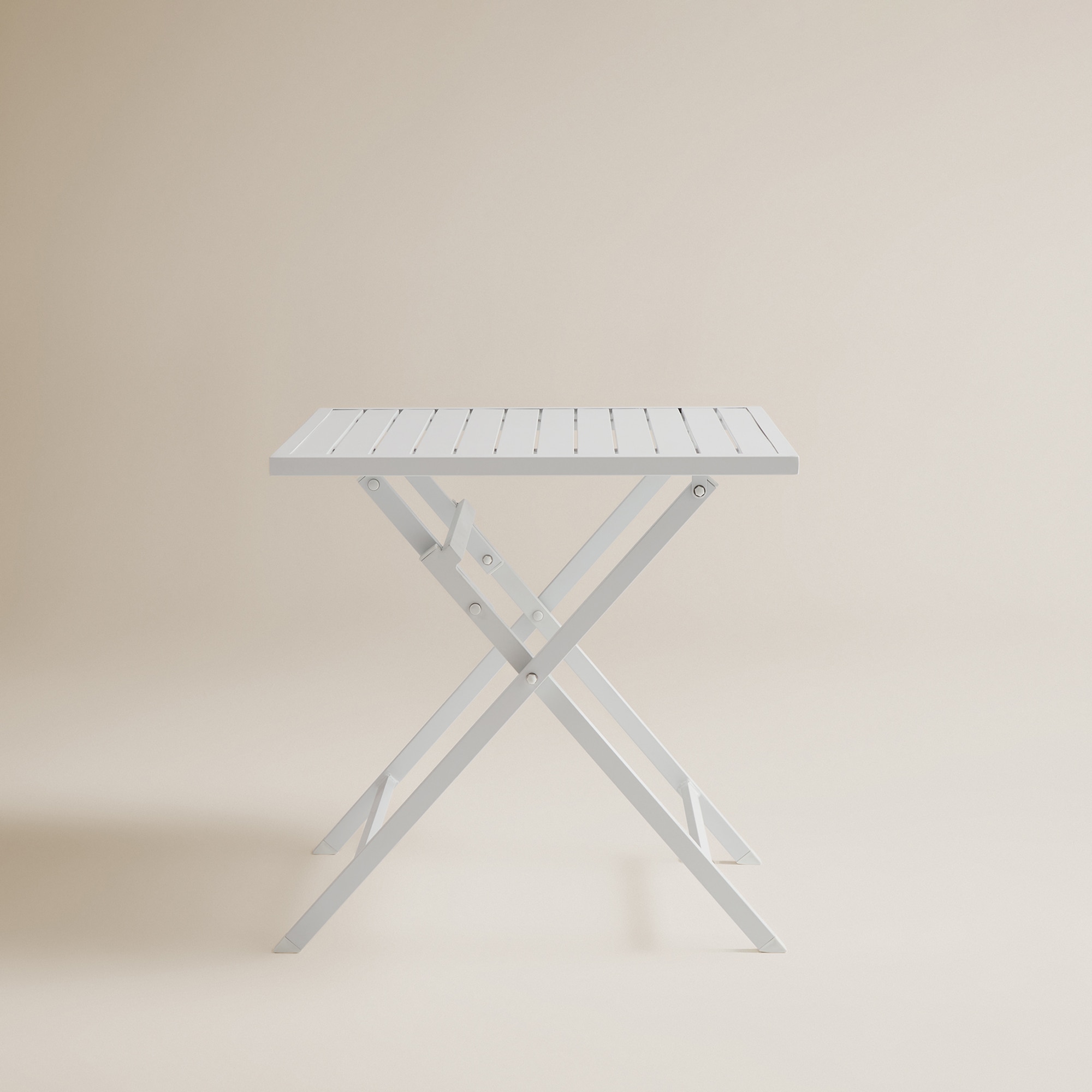 Mesa de Varanda Dobrável Quadrada Atlanta Branco-2