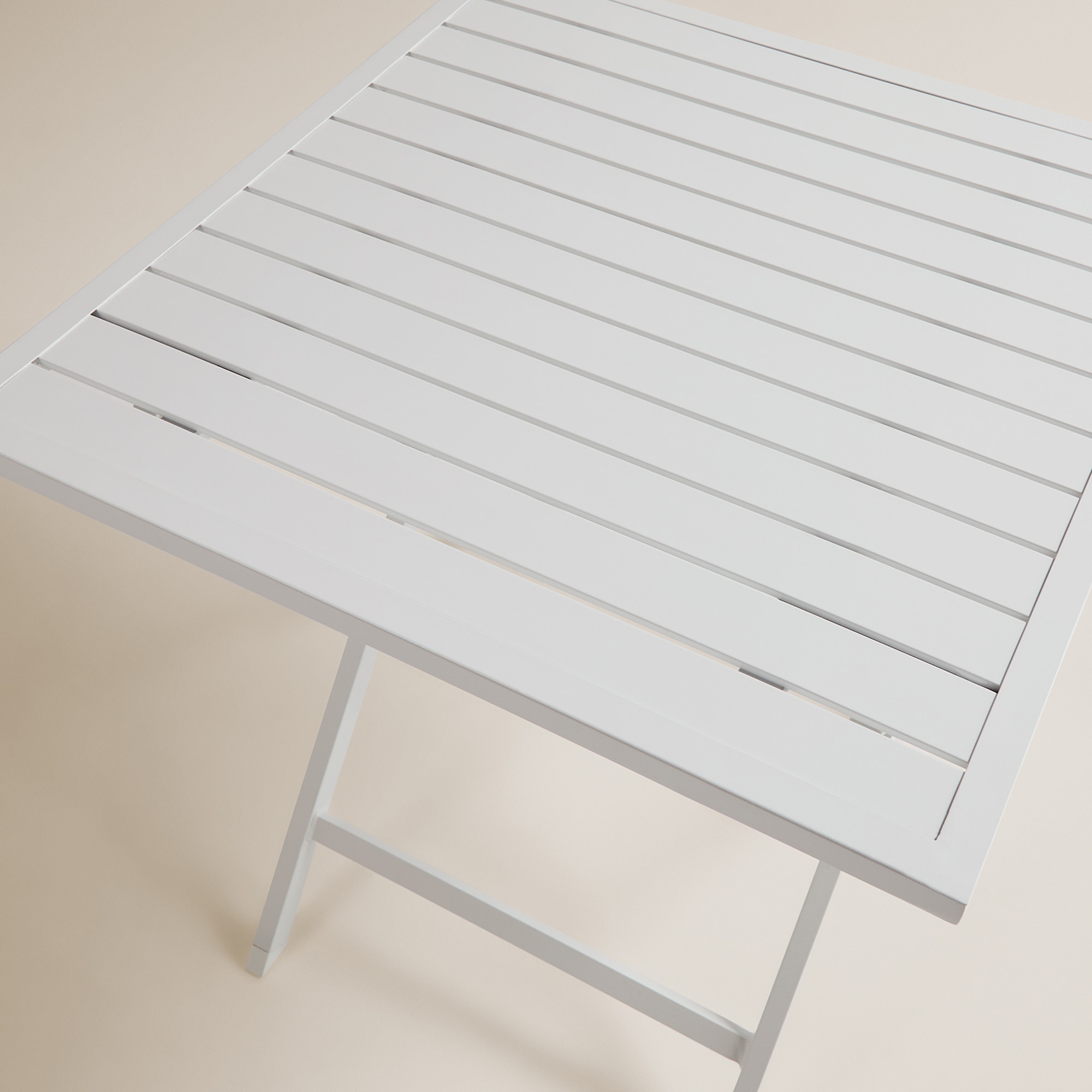 Mesa de Varanda Dobrável Quadrada Atlanta Branco-4