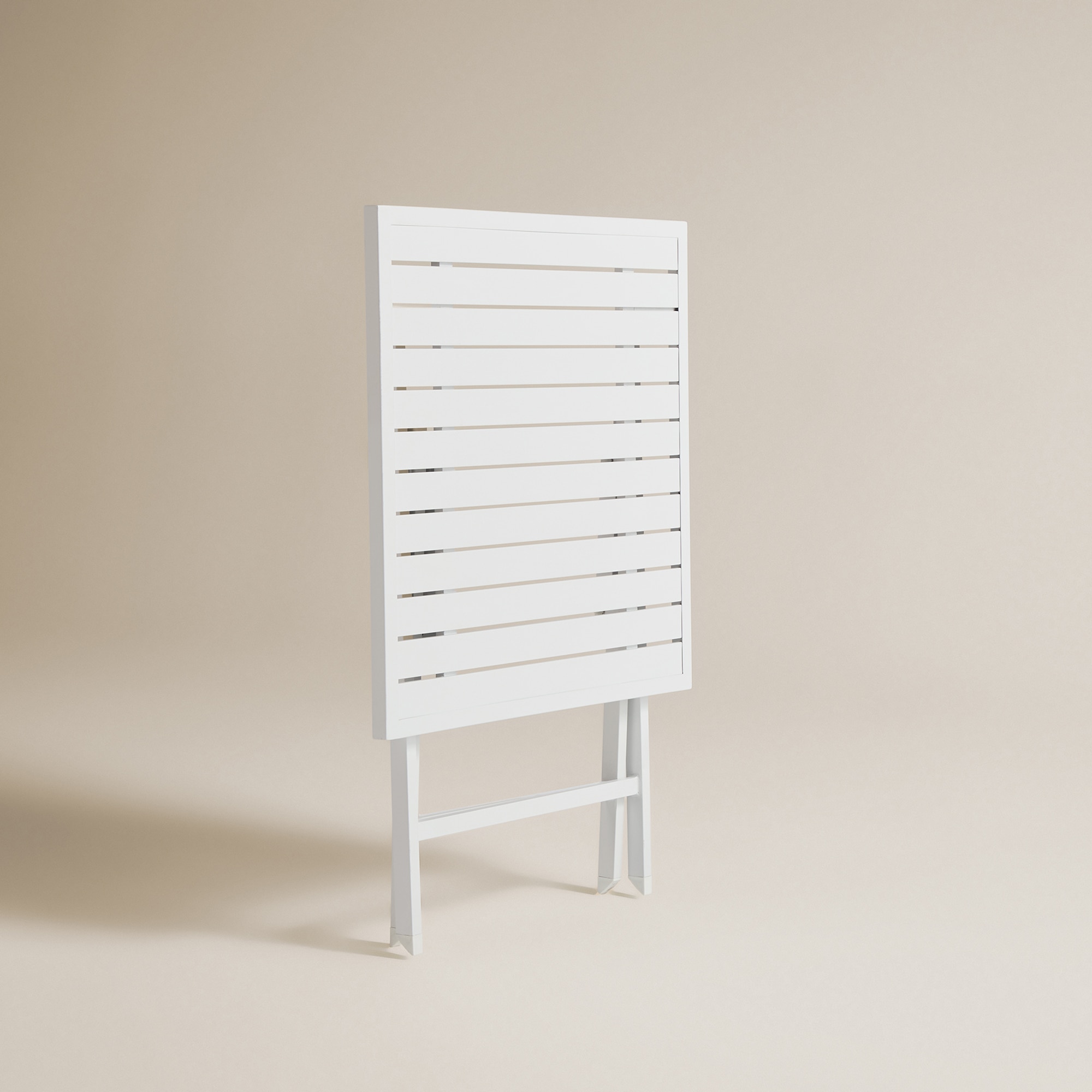 Mesa de Varanda Dobrável Quadrada Atlanta Branco-5