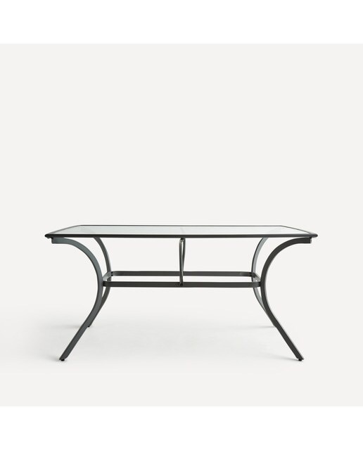 Mesa de comedor rectangular Ferrol Basics El Corte Inglés Antracita-2