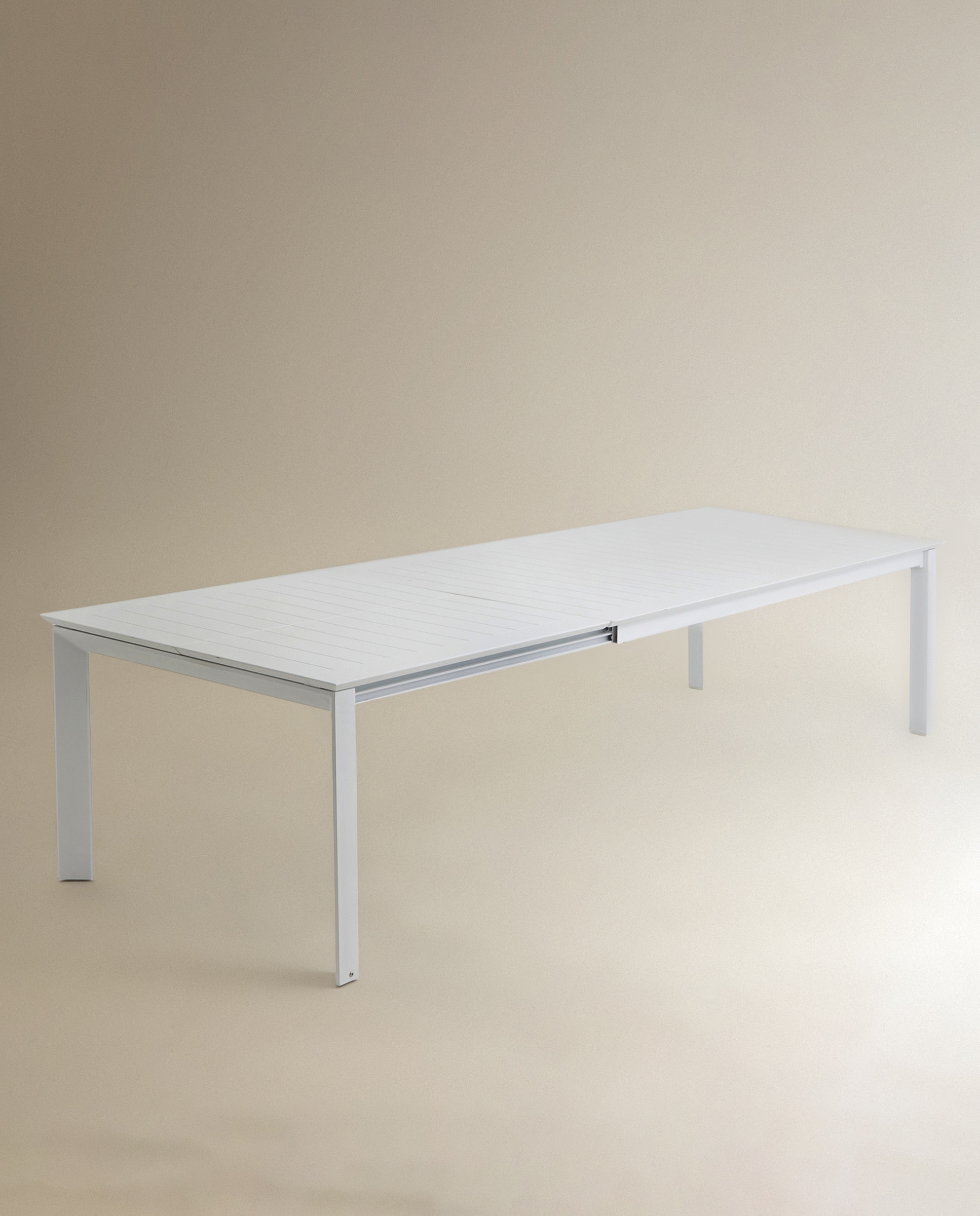 Mesa de Jardim Extensível de Alumínio Chicago Branco-3