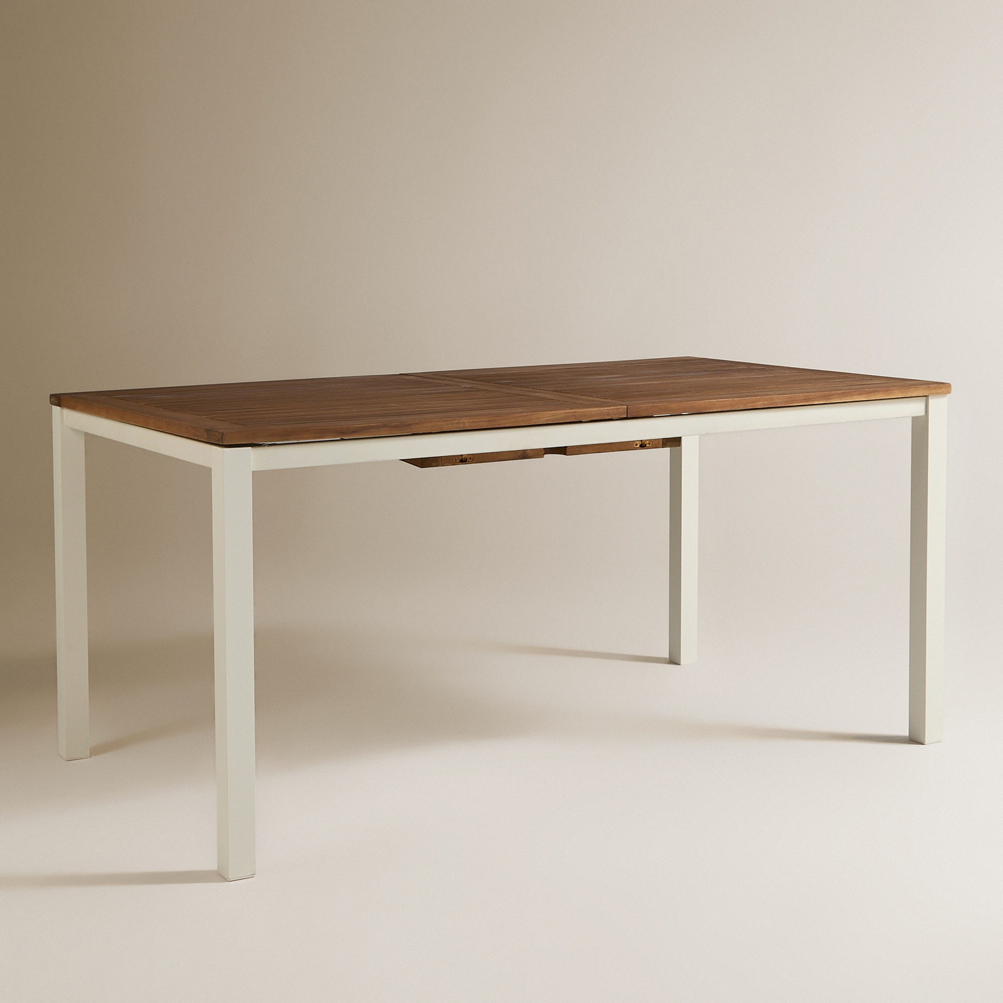 Mesa Extensível de Jardim Rockwell El Corte Inglés Natural / Branco-2