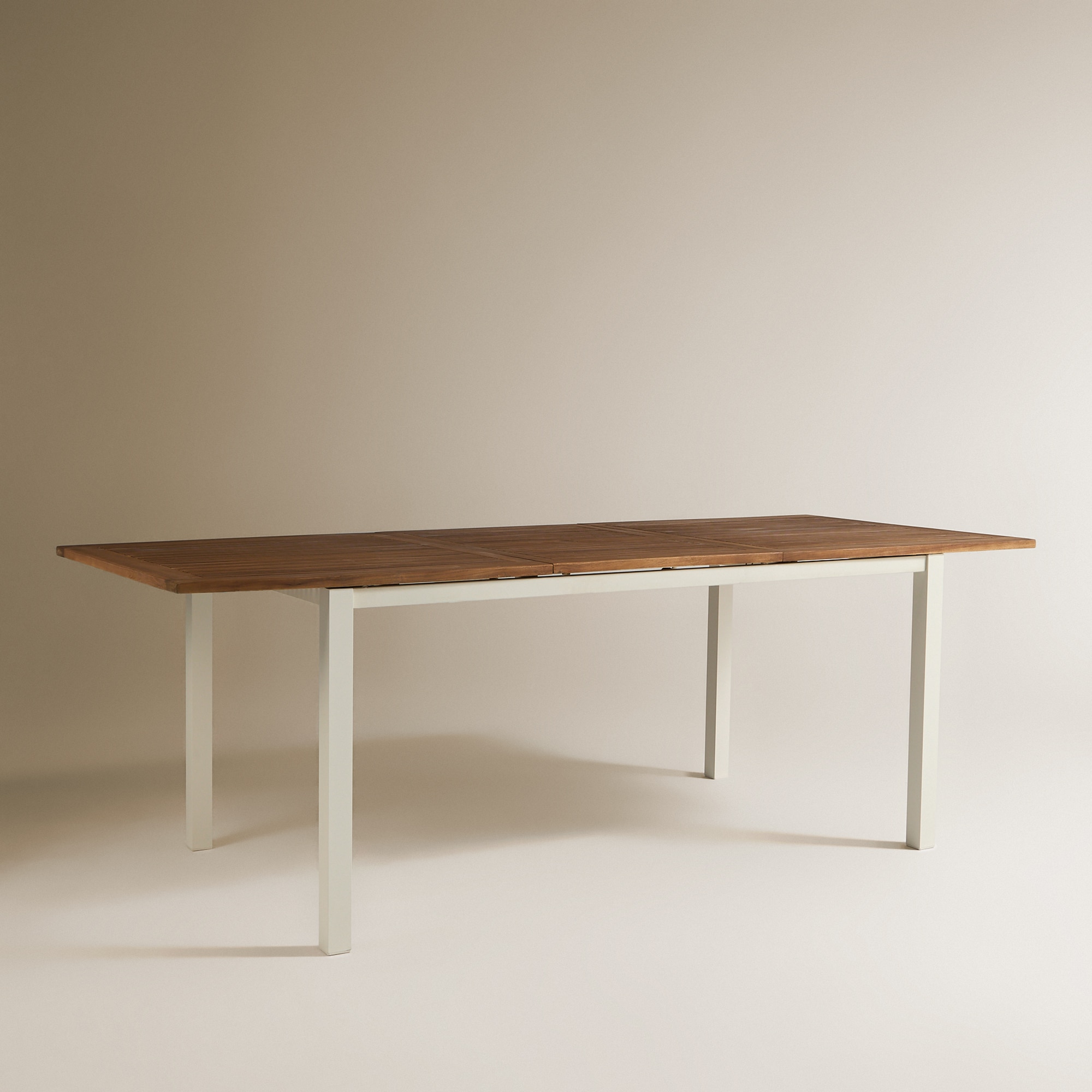 Mesa Extensível de Jardim Rockwell El Corte Inglés Natural / Branco-3