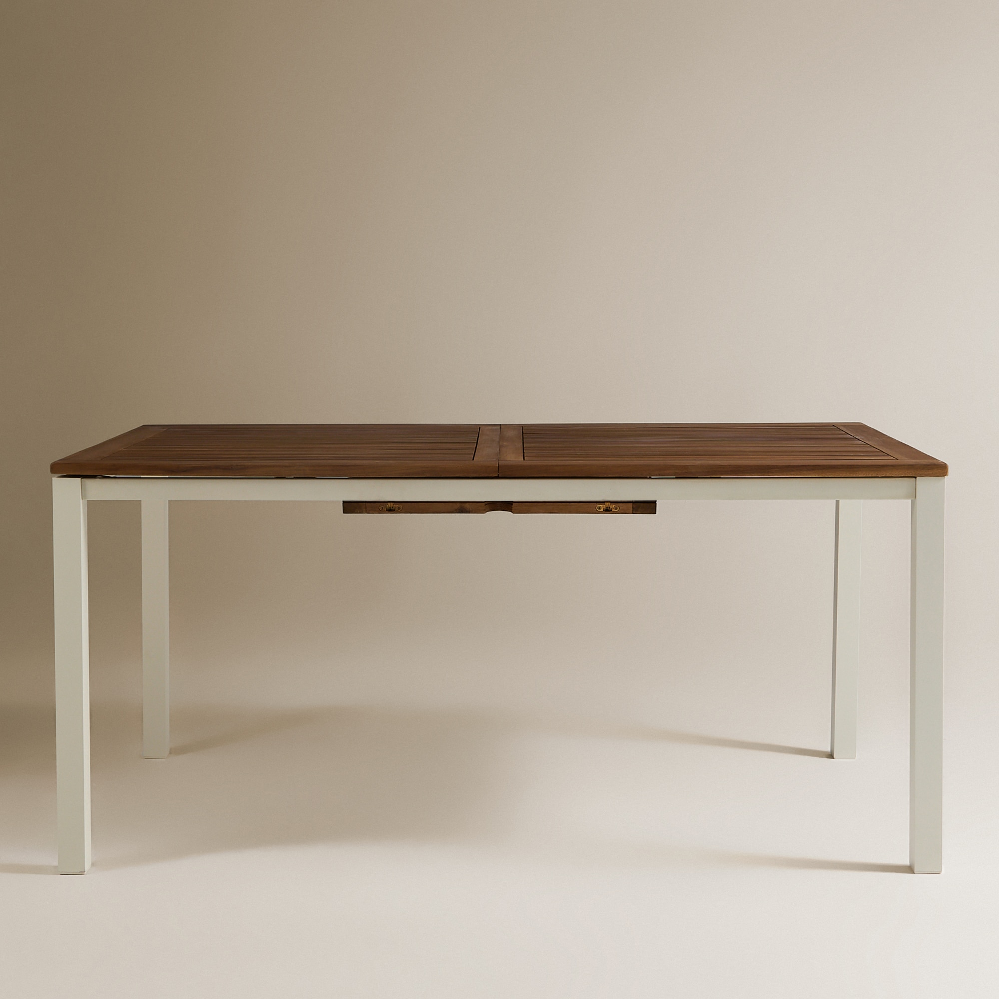 Mesa Extensível de Jardim Rockwell El Corte Inglés Natural / Branco-4