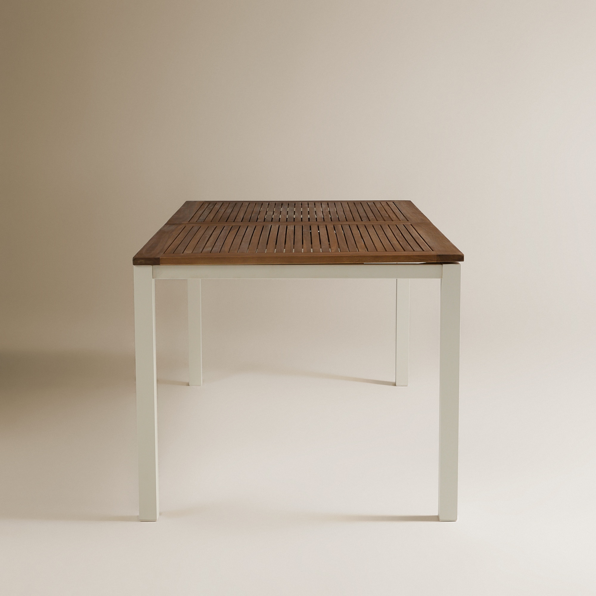 Mesa Extensível de Jardim Rockwell El Corte Inglés Natural / Branco-5