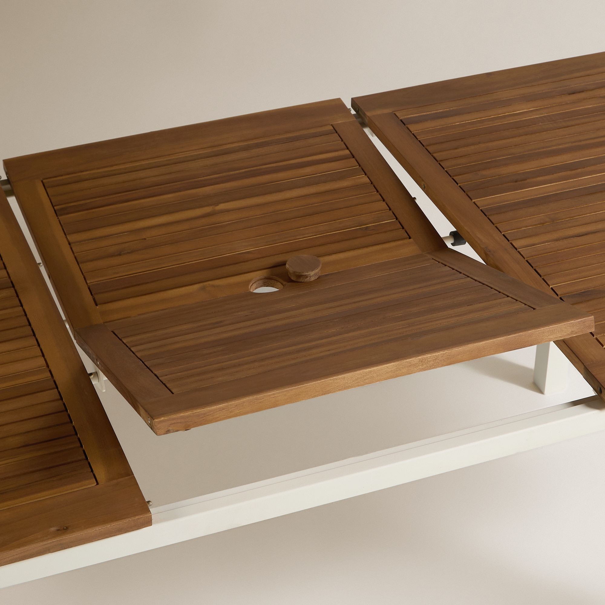Mesa Extensível de Jardim Rockwell El Corte Inglés Natural / Branco-6