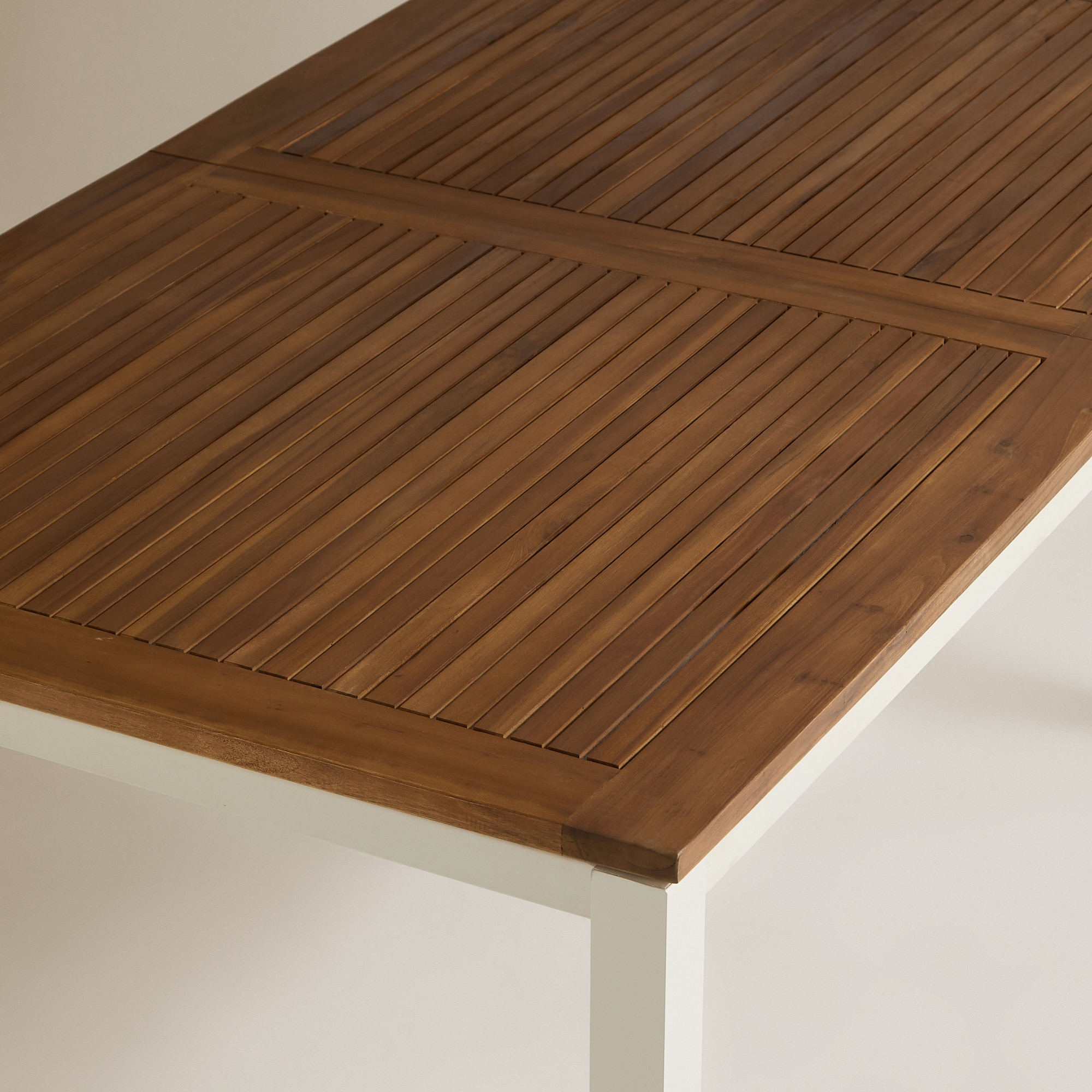 Mesa Extensível de Jardim Rockwell El Corte Inglés Natural / Branco-7