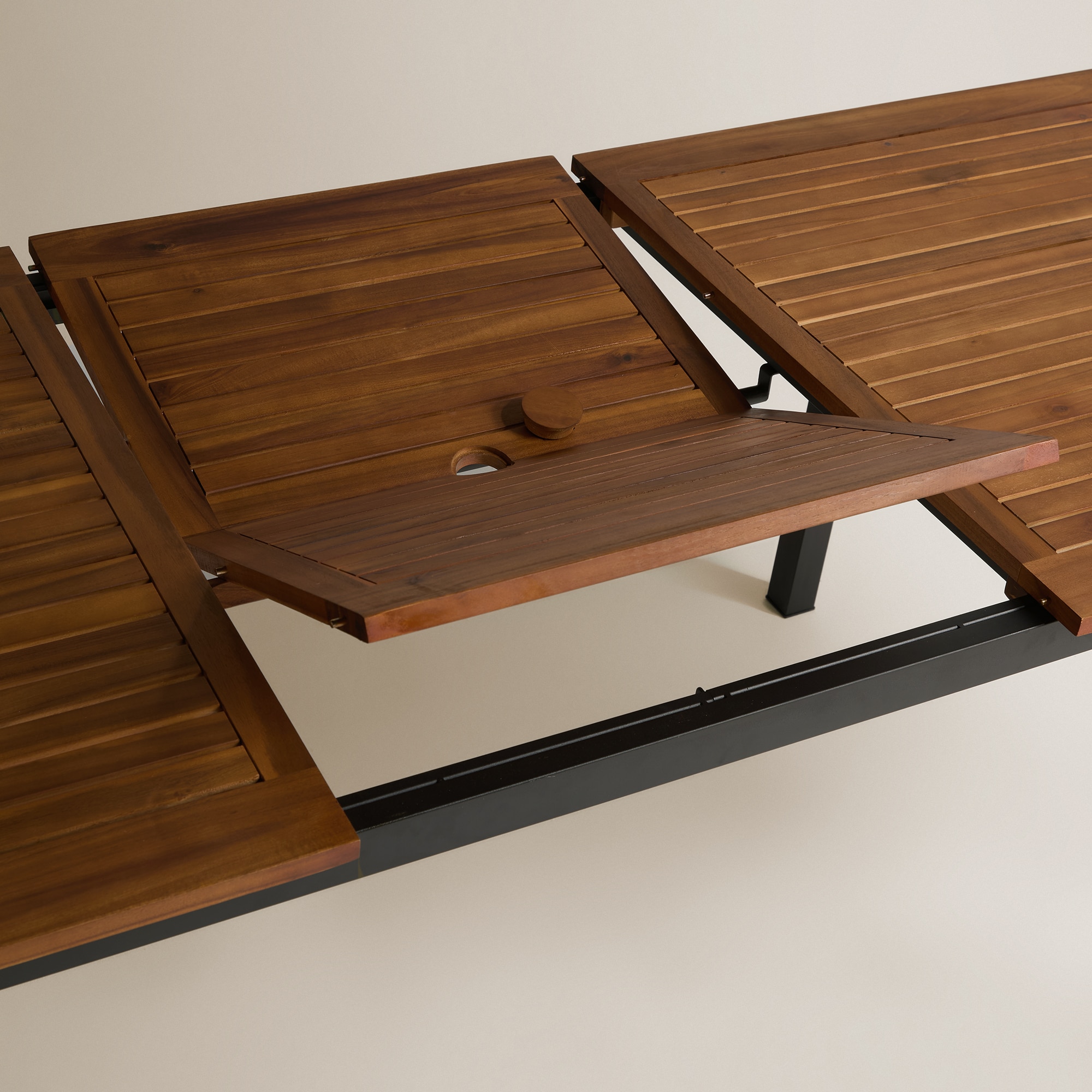 Mesa de comedor extensible de jardín Cambria Basics El Corte Inglés Antracita / Natural-6