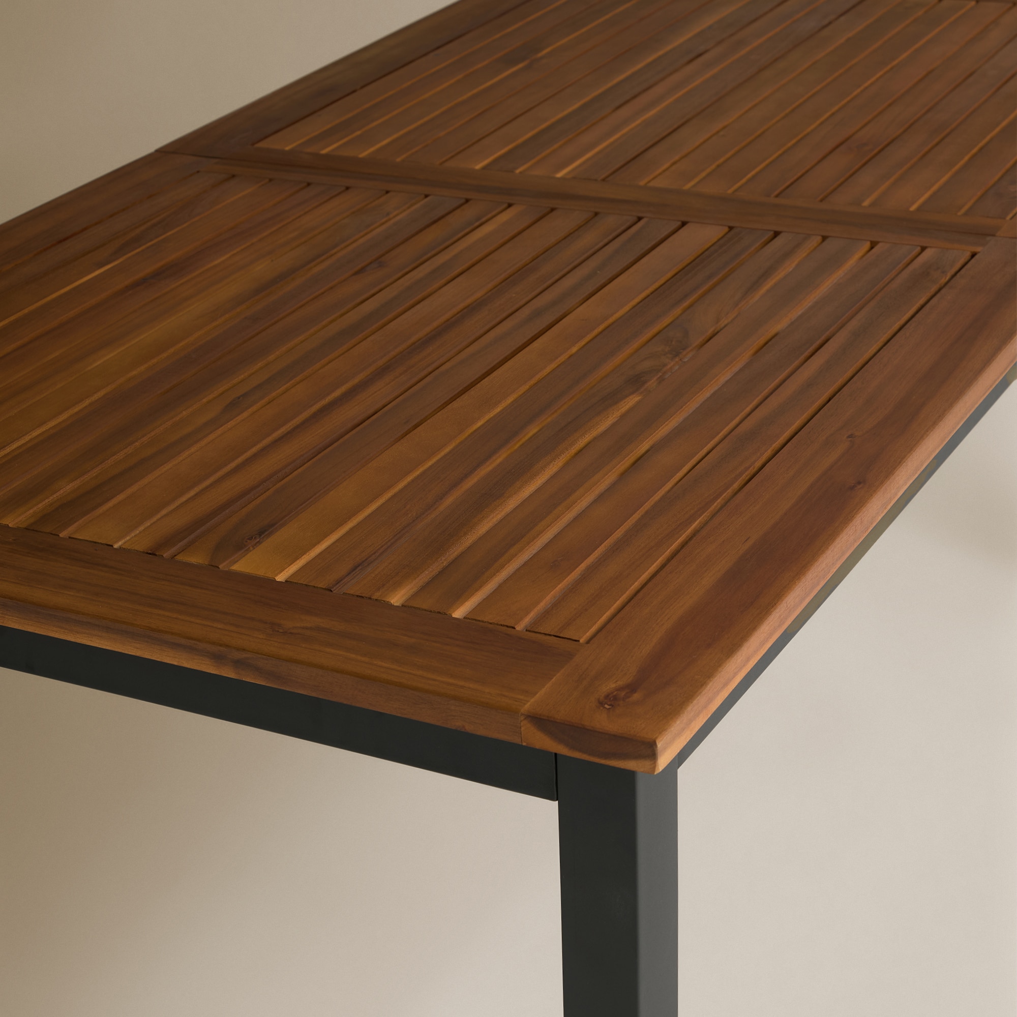 Mesa de comedor extensible de jardín Cambria Basics El Corte Inglés Antracita / Natural-7