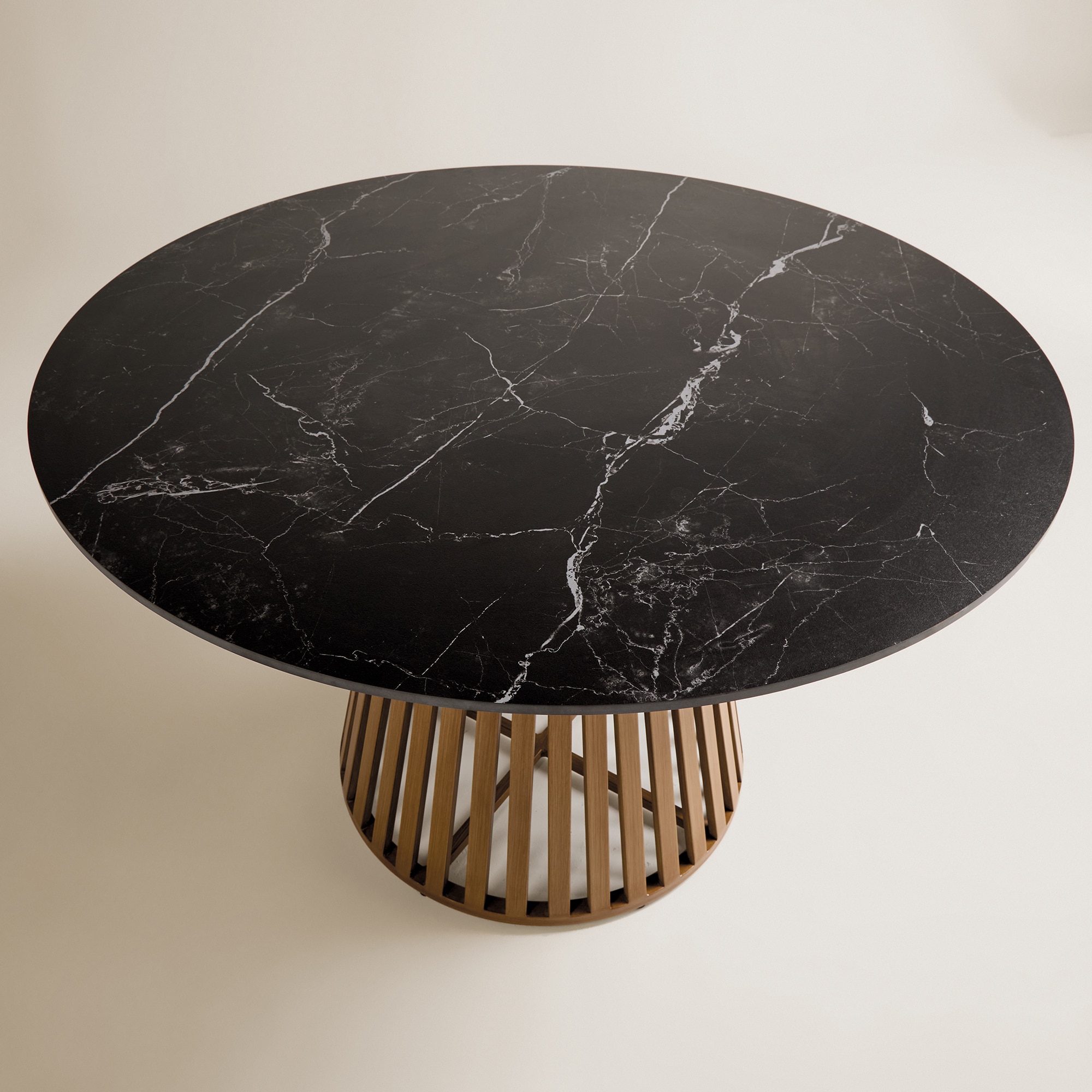 Mesa de Jardim Redonda Paros El Corte Inglés Antracite/Natural-3
