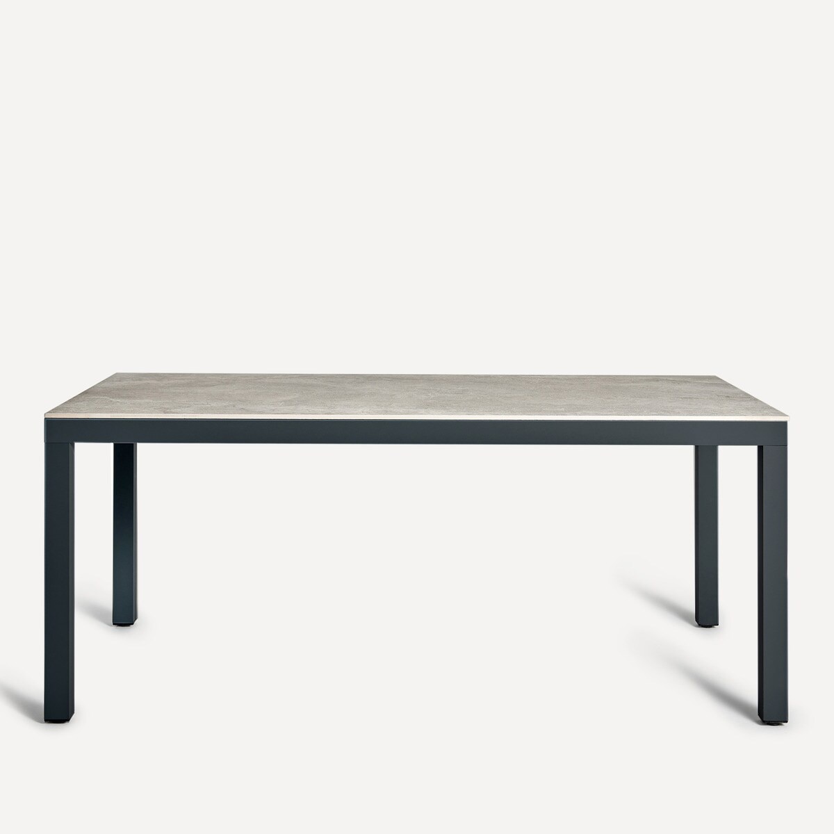 Mesa de jardín rectangular de cerámica Pacífico Motif - Antracita 75 x 150 cm Antracita-2