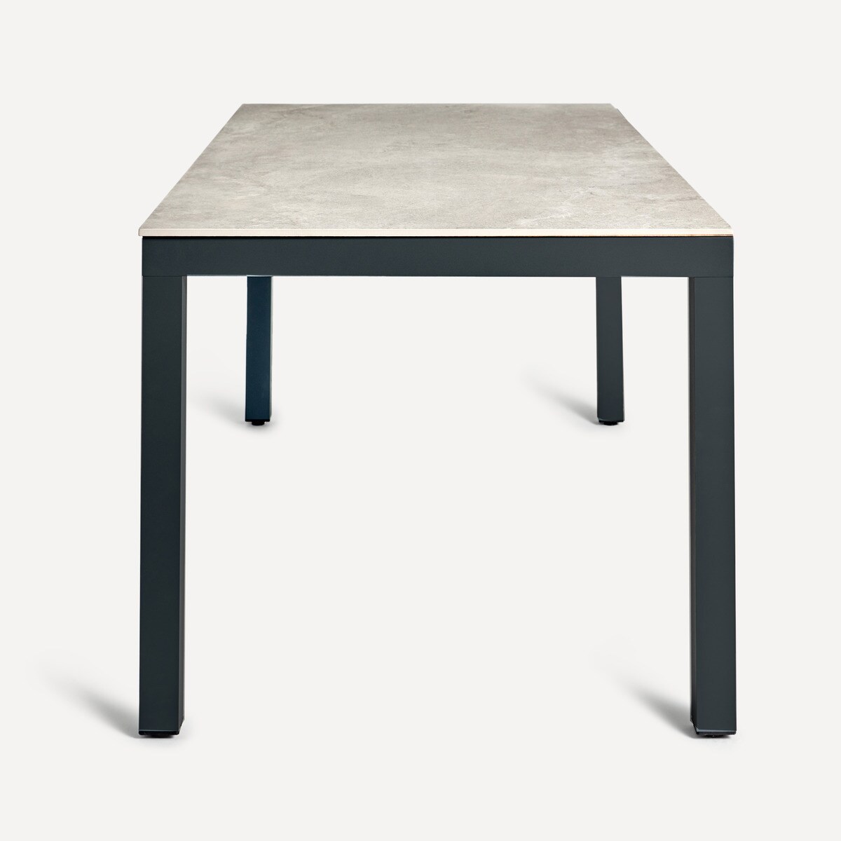 Mesa de jardín rectangular de cerámica Pacífico Motif - Antracita 75 x 150 cm Antracita-3