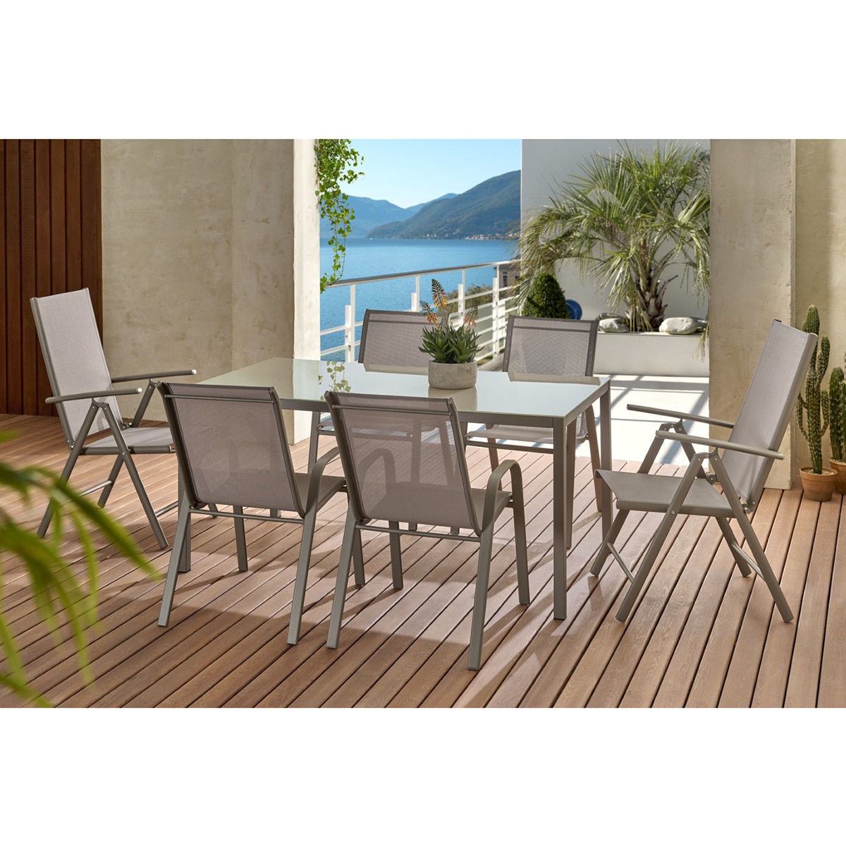 Imagen 0 de Conjunto de comedor de jardín mesa New Dublin con sillas Namibia Basics El Corte Inglés