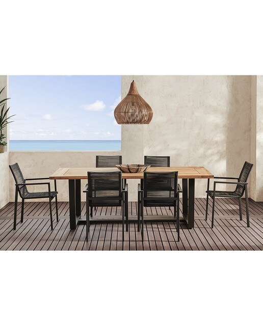 Colección de comedor de jardín con mesa Timanfaya y silla Sonora El Corte Inglés