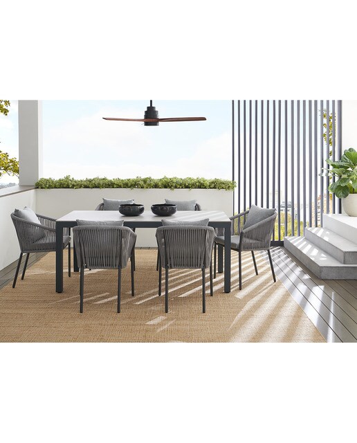 Imagem 0 de Coleção de Mesa de Refeições de Jardim com Mesa Retangular Eternal e Poltrona Sonora