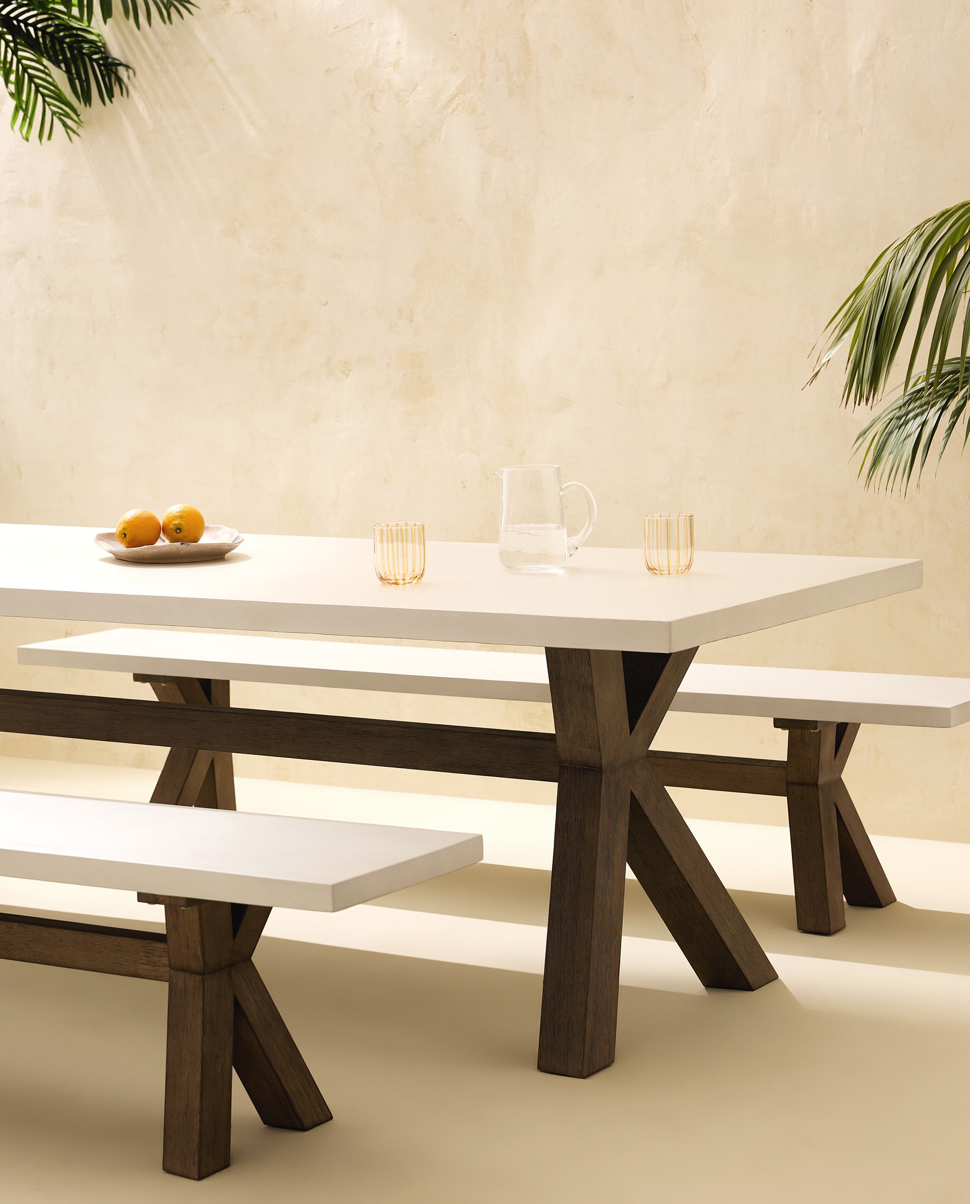 Imagem 0 de Conjunto de jantar de jardim Mesa Keros e cadeirão Mallorca