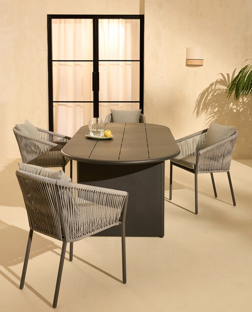Colección de jardín mesa Milán y sillón Sonora