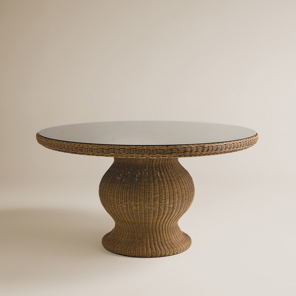 Mesa de Jardim Redonda Charlotte El Corte Inglés Castanho-2